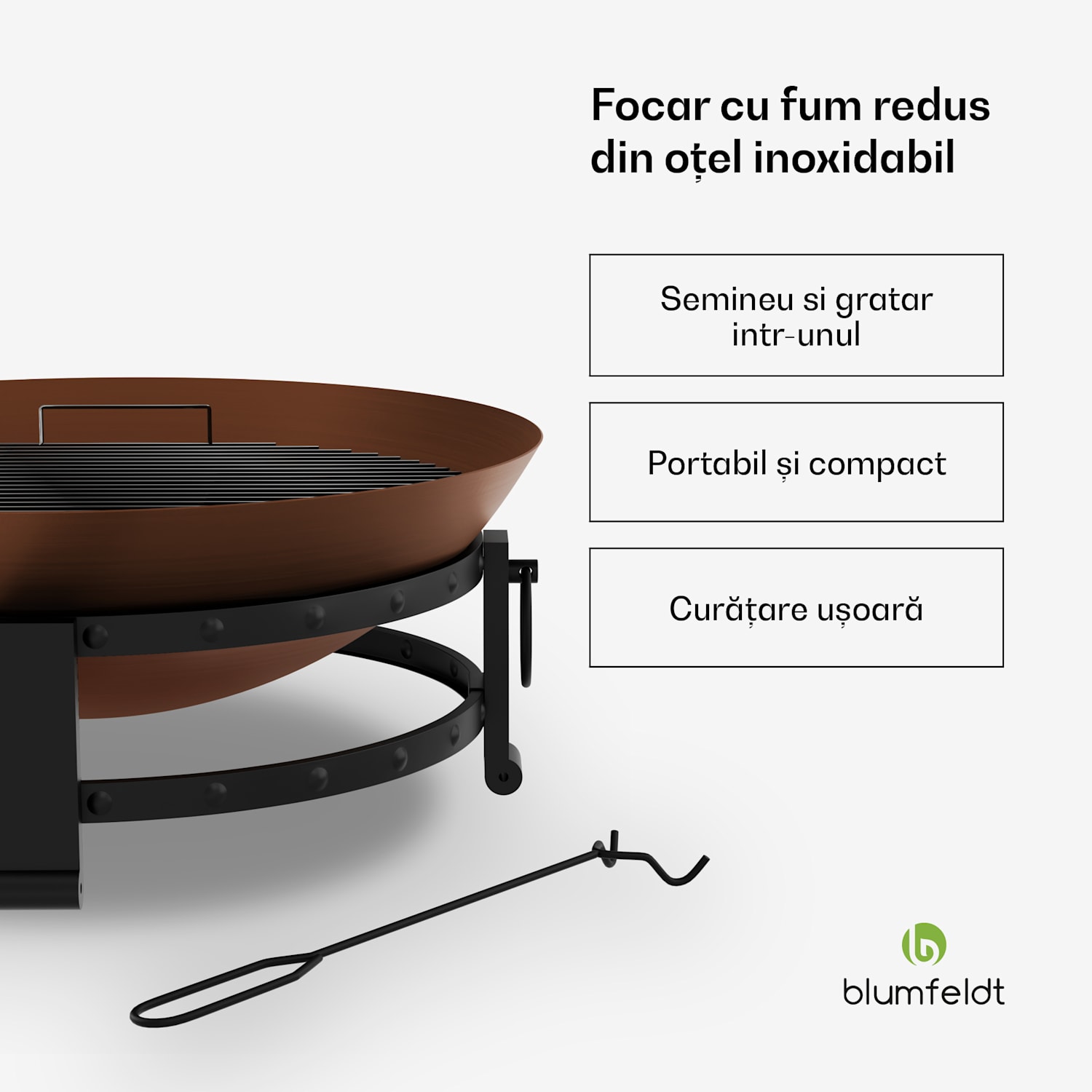 Magnus 2 în 1 castron de foc 