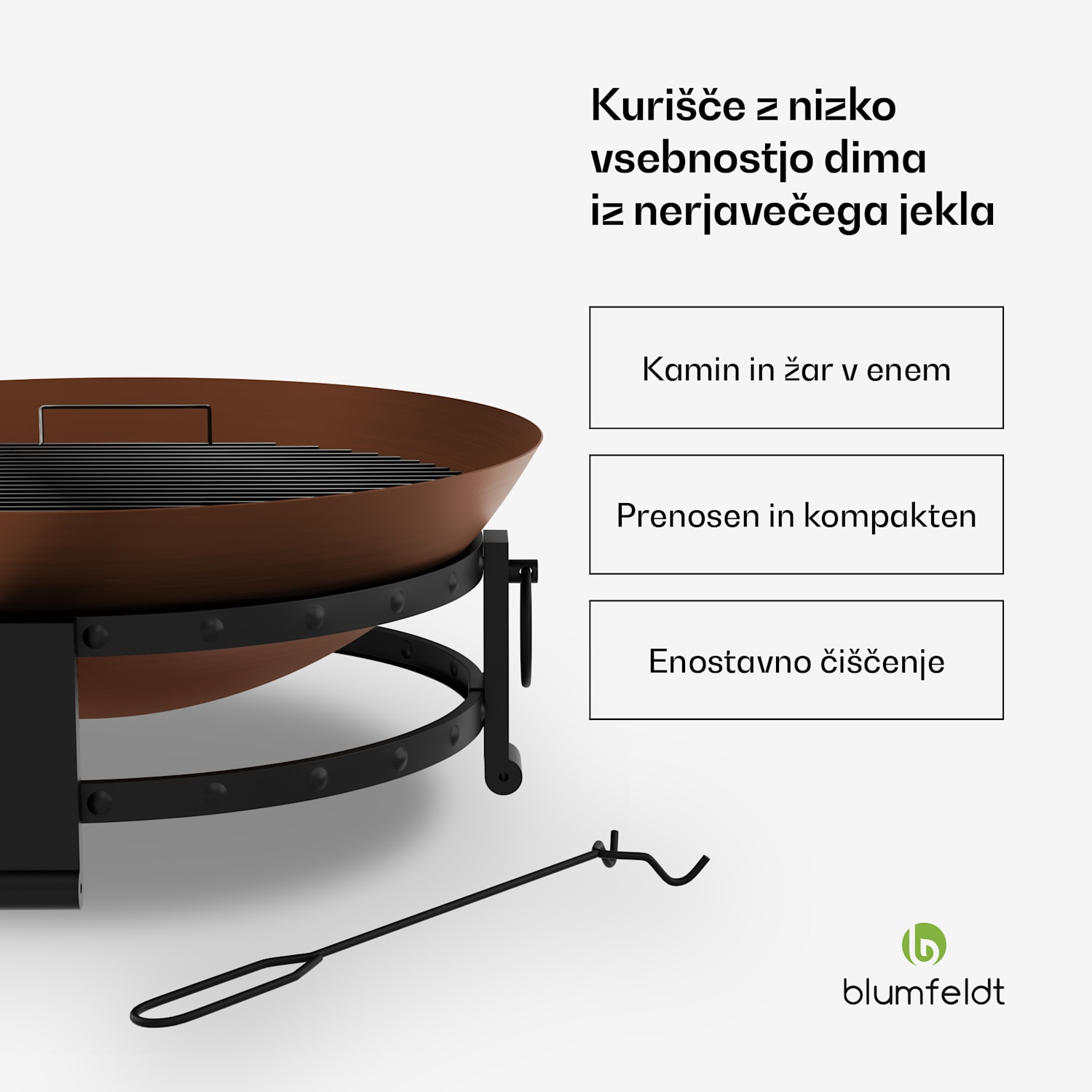 Magnus 2 v 1 posoda za ogenj 