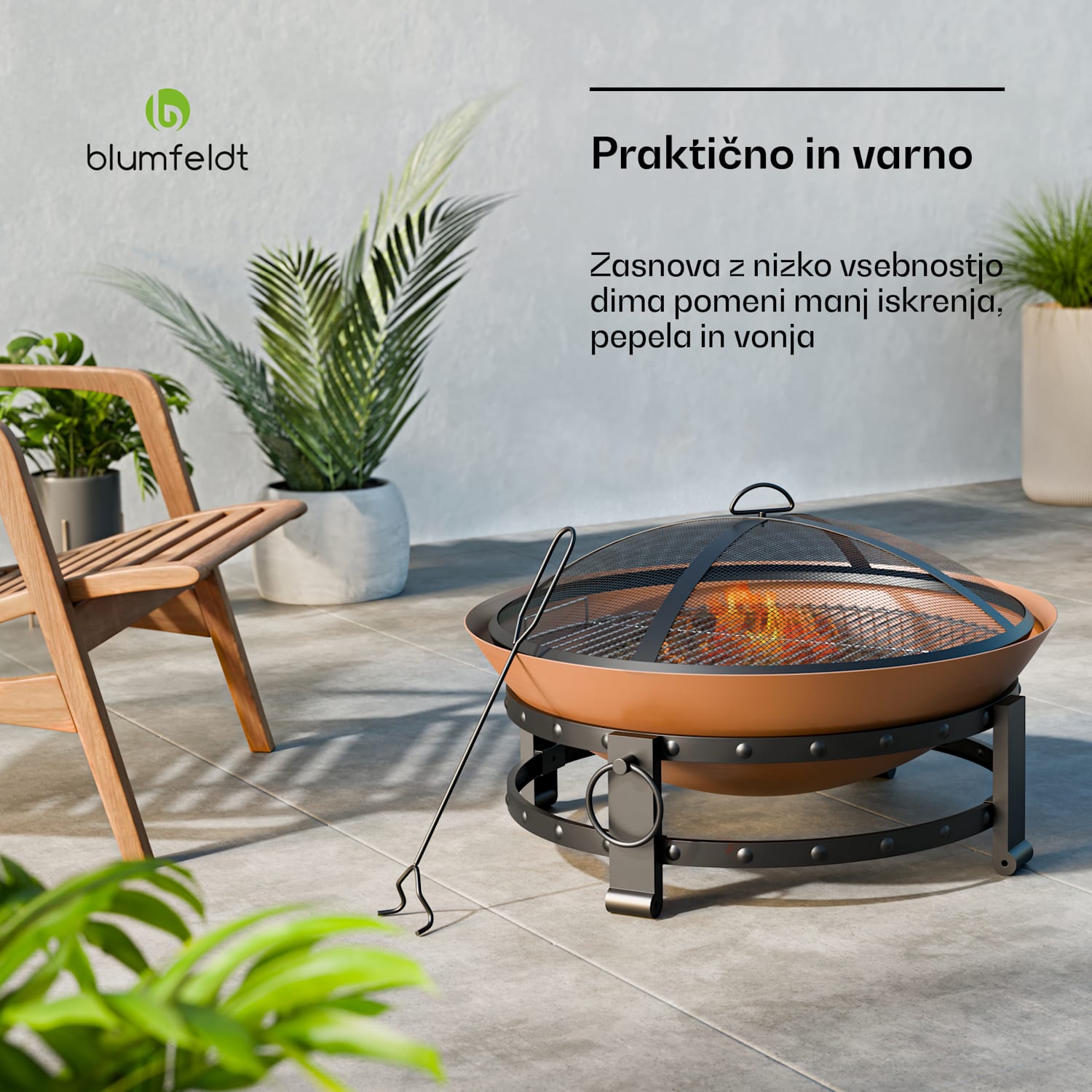 Magnus 2 v 1 posoda za ogenj 