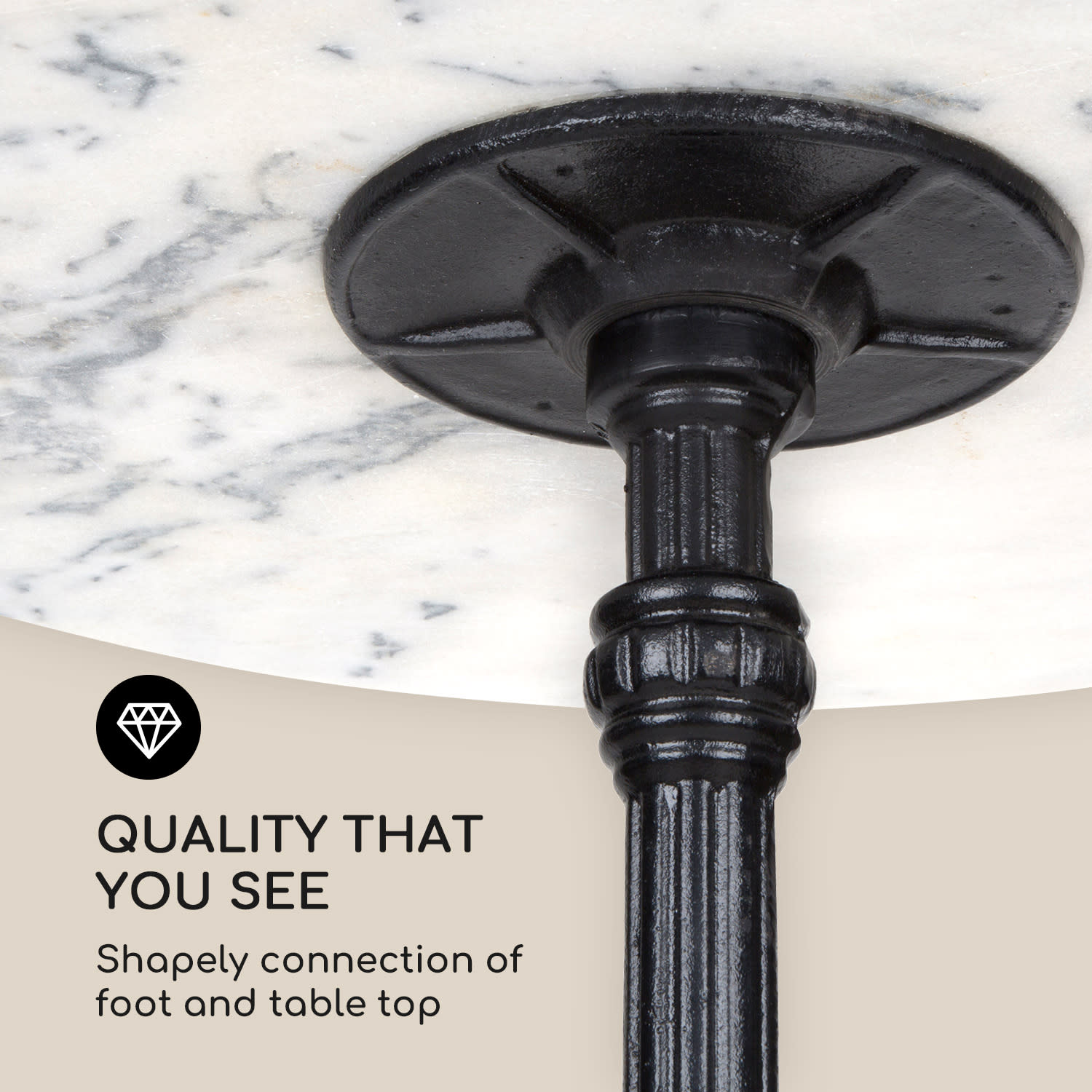 Patras Taverna, barski stol, 4 godišnja doba mramor, bijela 