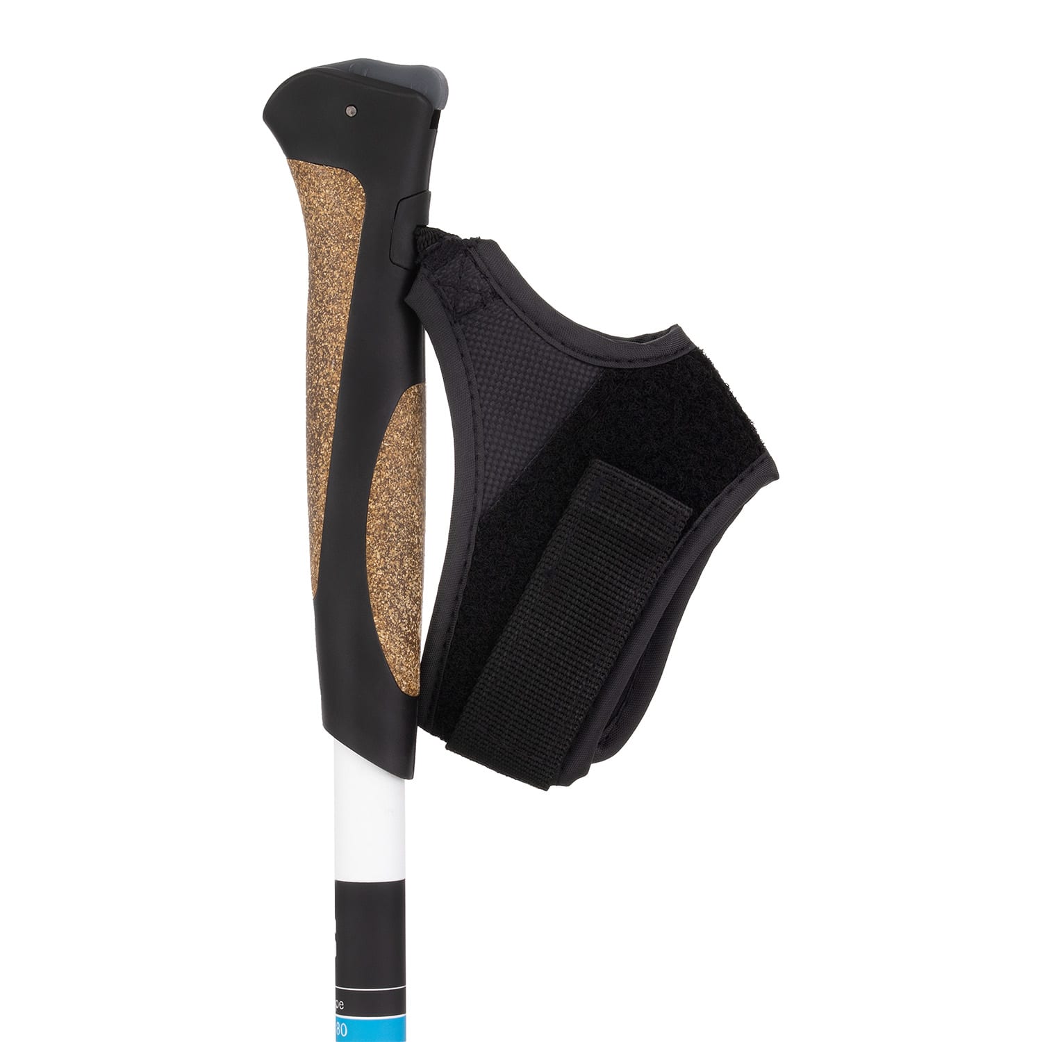 Pau TX Professional, bețe nordic walking, 50% carbon, 100 - 130 cm, mânere din plută profesional | Alb