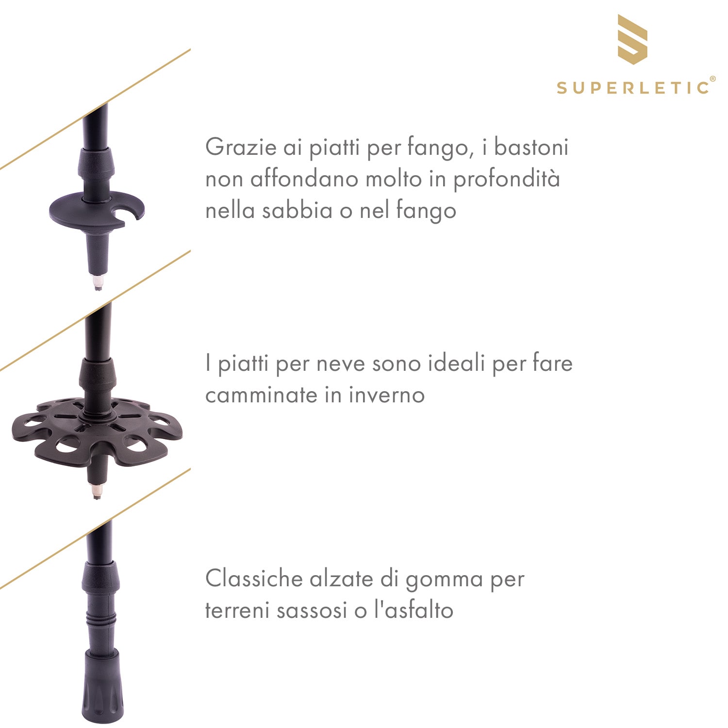 Burgos TX Elite, Bastoncini da trekking, 100% carbonio, pieghevoli, 100-130 cm 