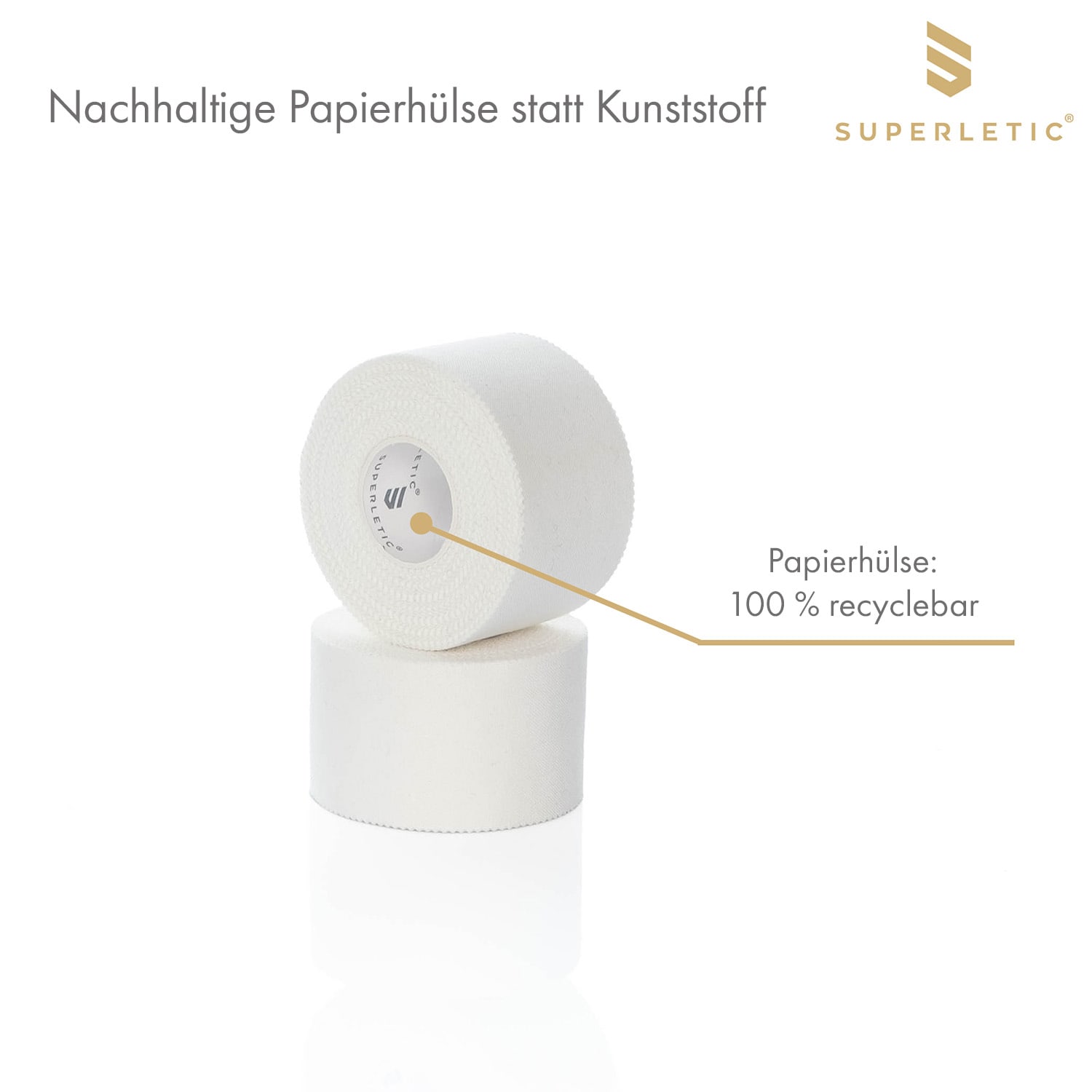 Gyurka Essential Sport Tape 6er Set 10 m x 3,8 cm Baumwolle wasserfest 