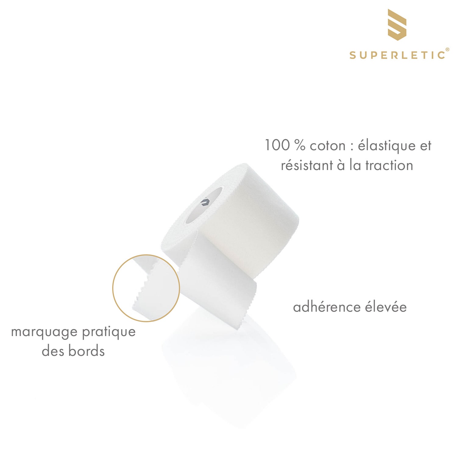 Gyurka Essential sporttape set van 6 10 m x 3,8 cm katoen niet-elastisch waterproof 