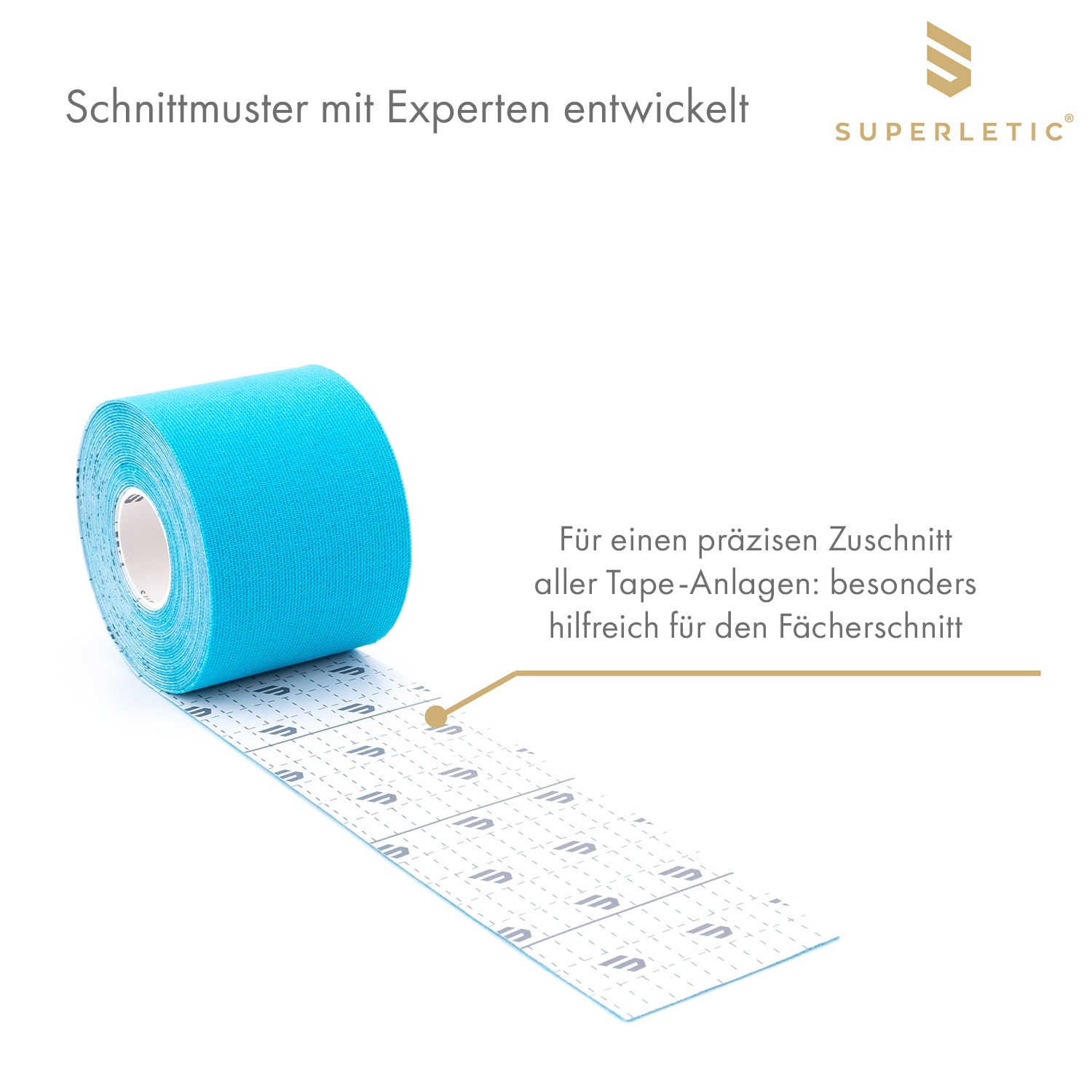 Elek Kinesio-Tape 6 Rollen 5 m x 5 cm Baumwolle und  Acrylkleber wasserfest 6er-Set | Multicolor