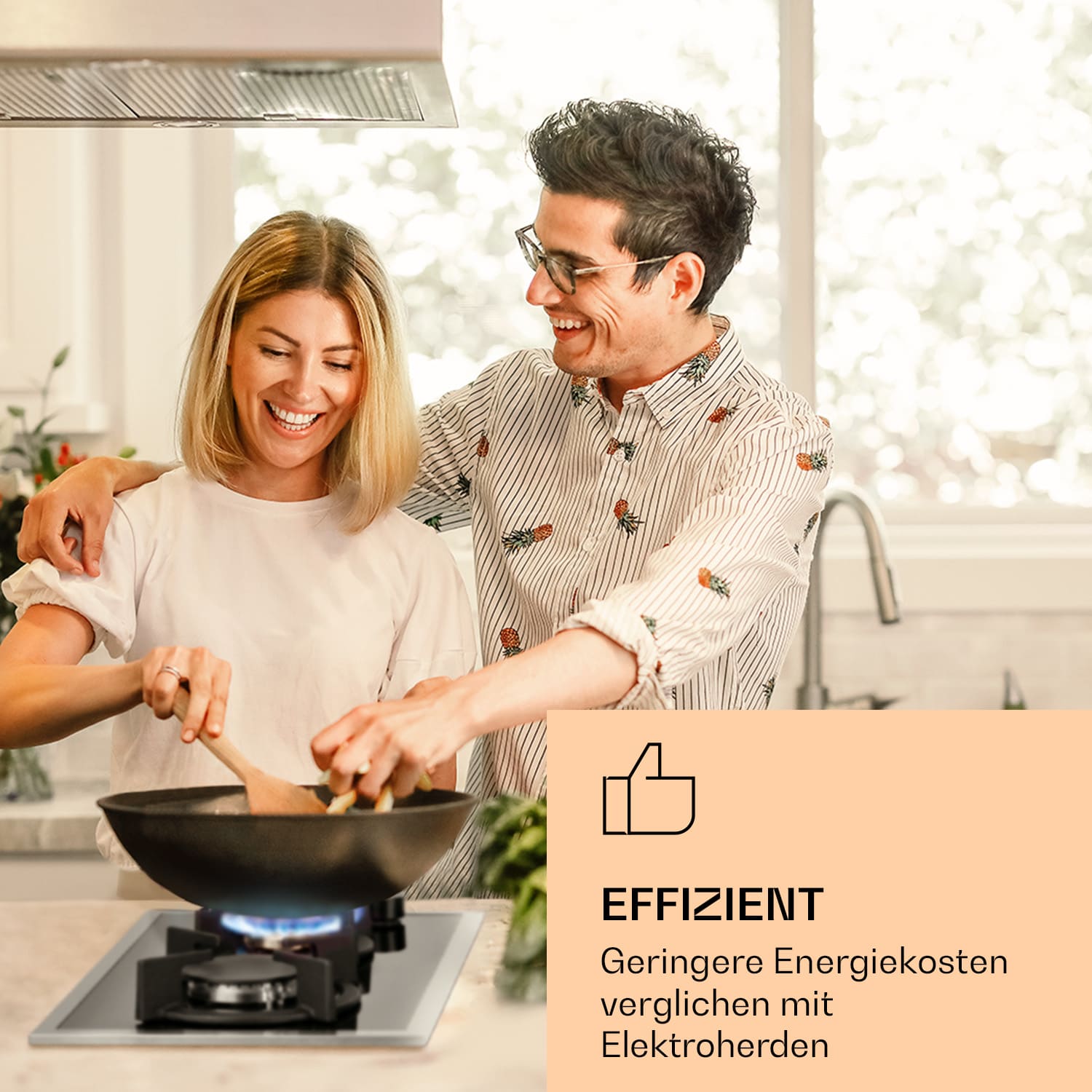 Goldflame Domino Prime - Piano cottura a gas a 2 fuochi, bruciatori in ottone, vetroceramica 30 cm | Vetro | Nero