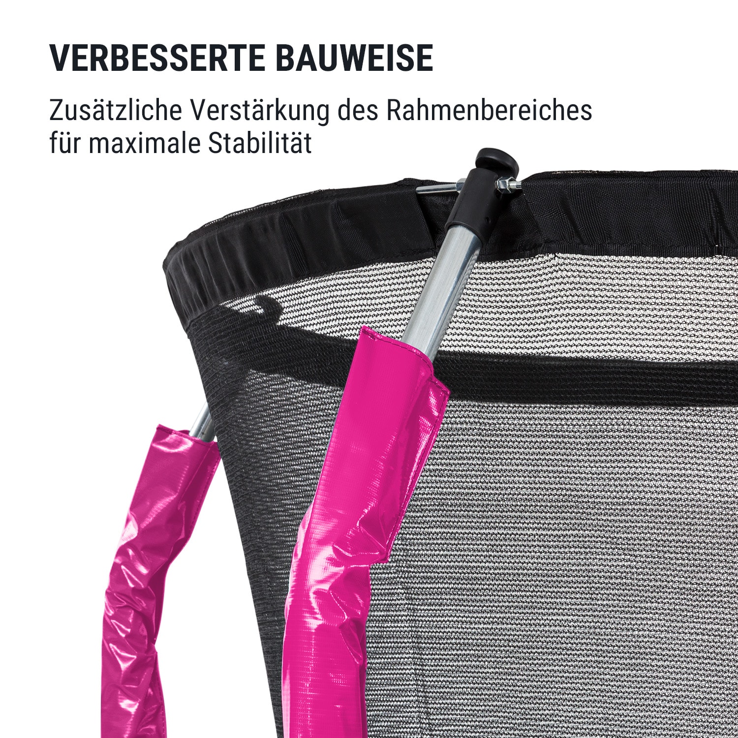 Trampolino Jumpstarter 2,5 m Ø rete 120 kg max. 195 cm Ø superficie di salto Fucsia