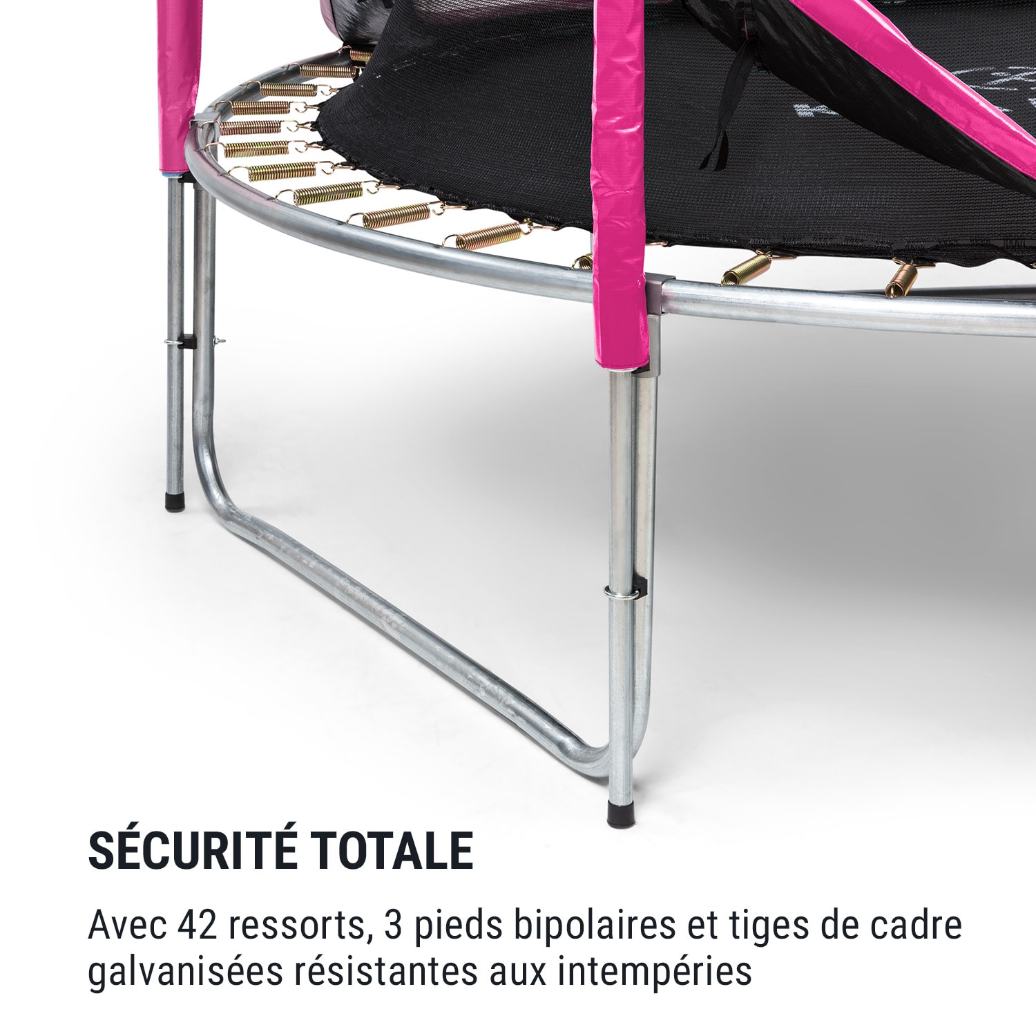 Trampoline Jumpstarter Filet Ø 2,5 m 120 kg Ø max. de la surface de saut 195 cm Fuchsia