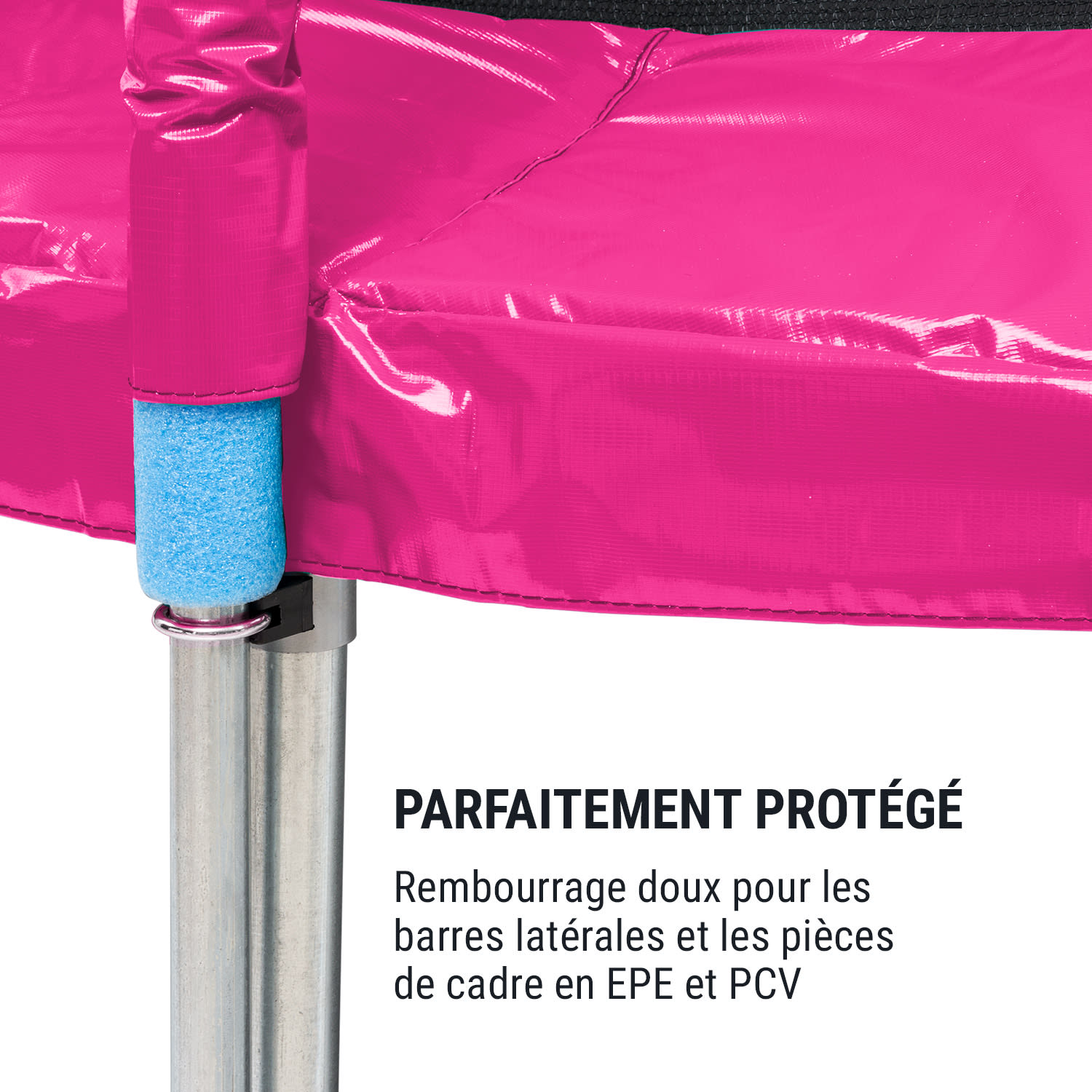 Trampoline Jumpstarter Filet Ø 2,5 m 120 kg Ø max. de la surface de saut 195 cm Fuchsia