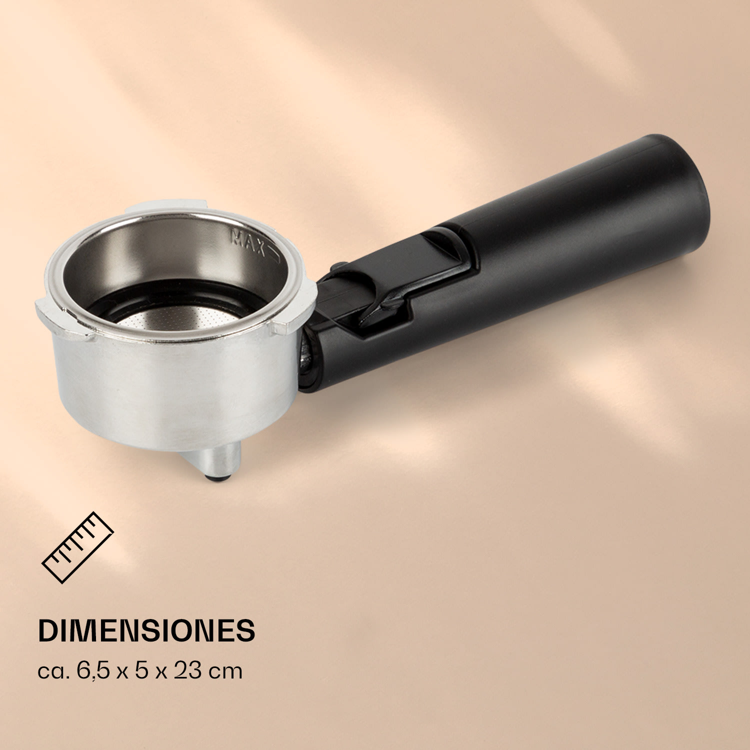 Cafetera Passionata Espresso Soporte de filtro de aleación de aluminio y acero inoxidable  