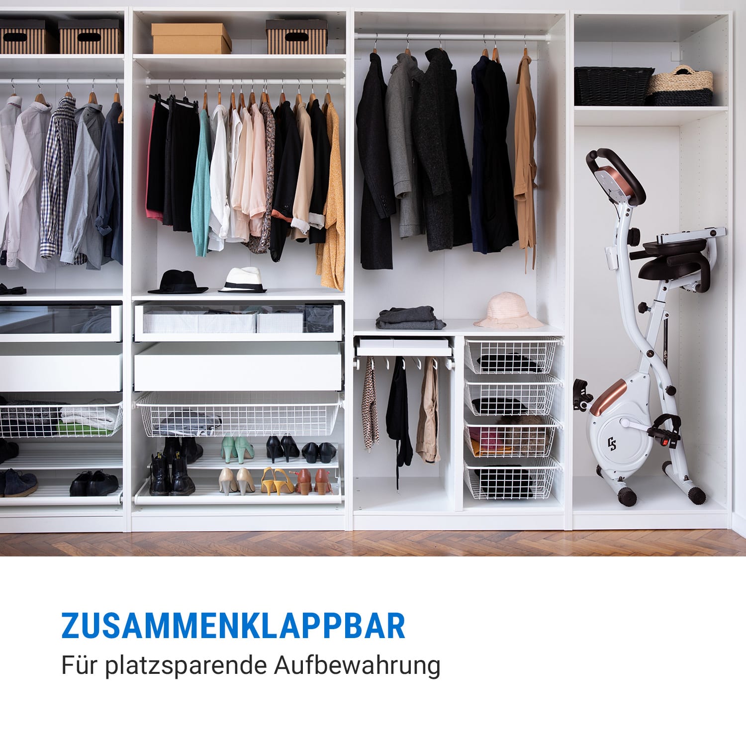 Azura 2 X-Bike Heimtrainer 3 kg Schwungmasse 8 Widerstandsstufen klappbar 