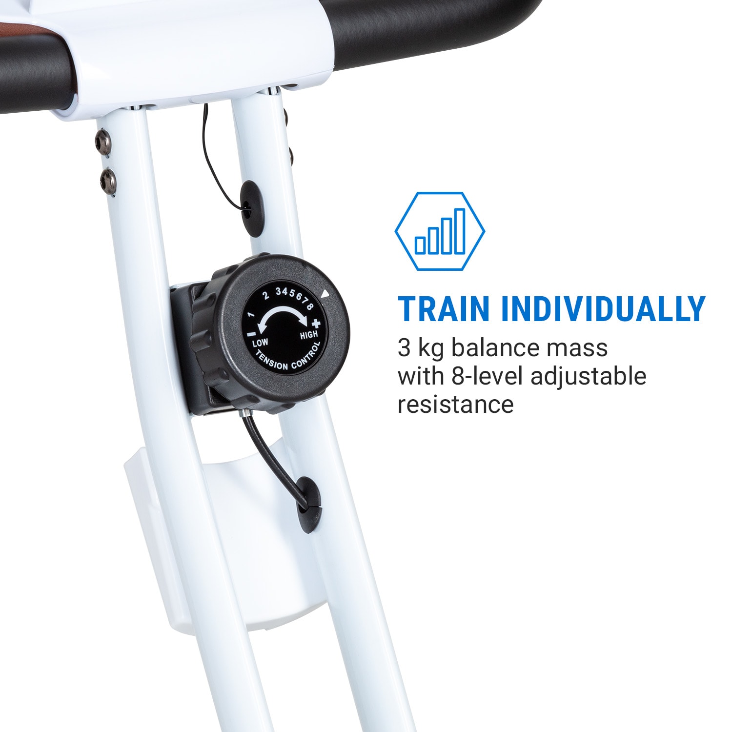 Azura 2 X-Bike Exercise Bike 3 kg flywheel mass 8 resistance levels foldable 