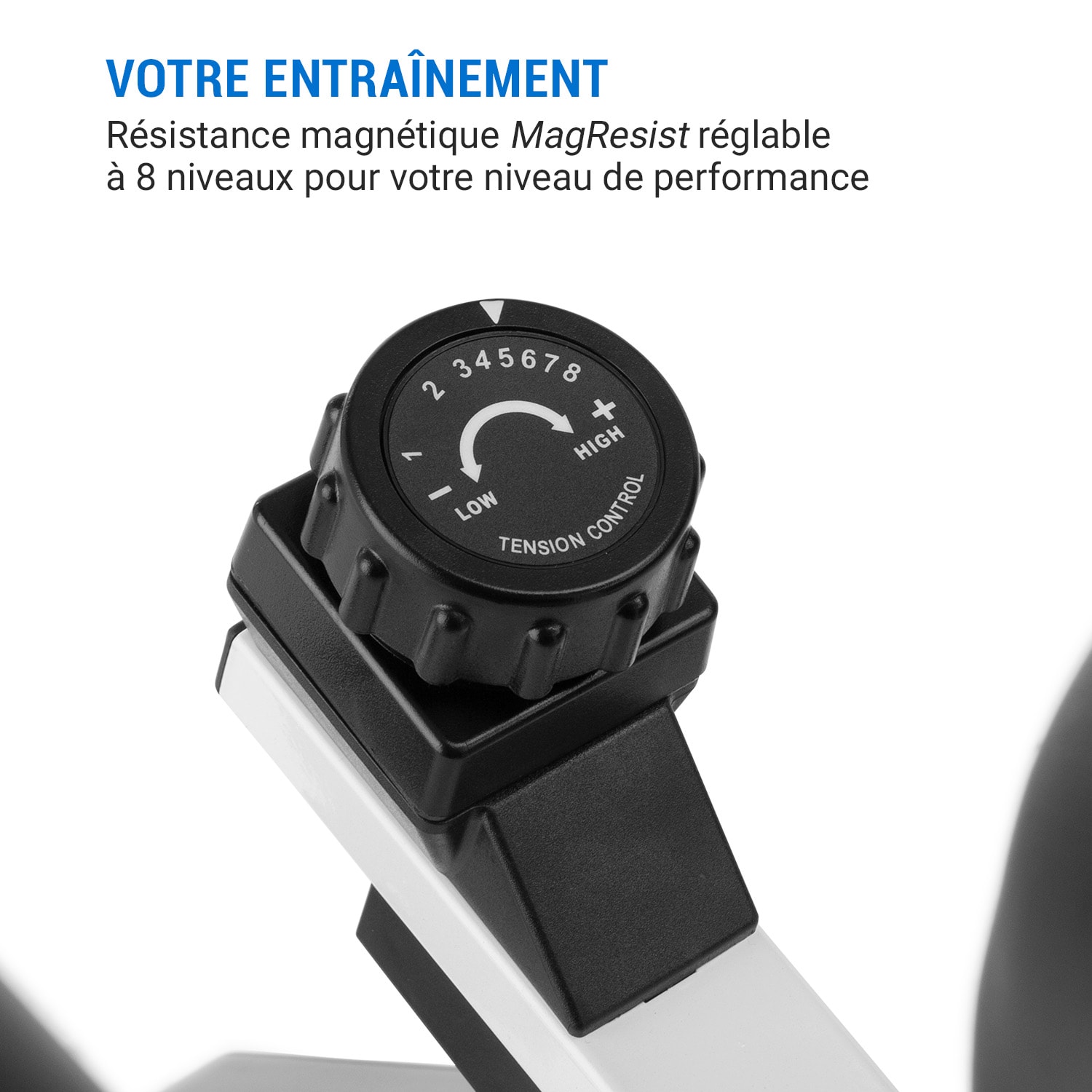 Vélo d'appartement Azura Desk Bike 7,5 kg dasse d'inertie courroie d'entraînement Doré Rose