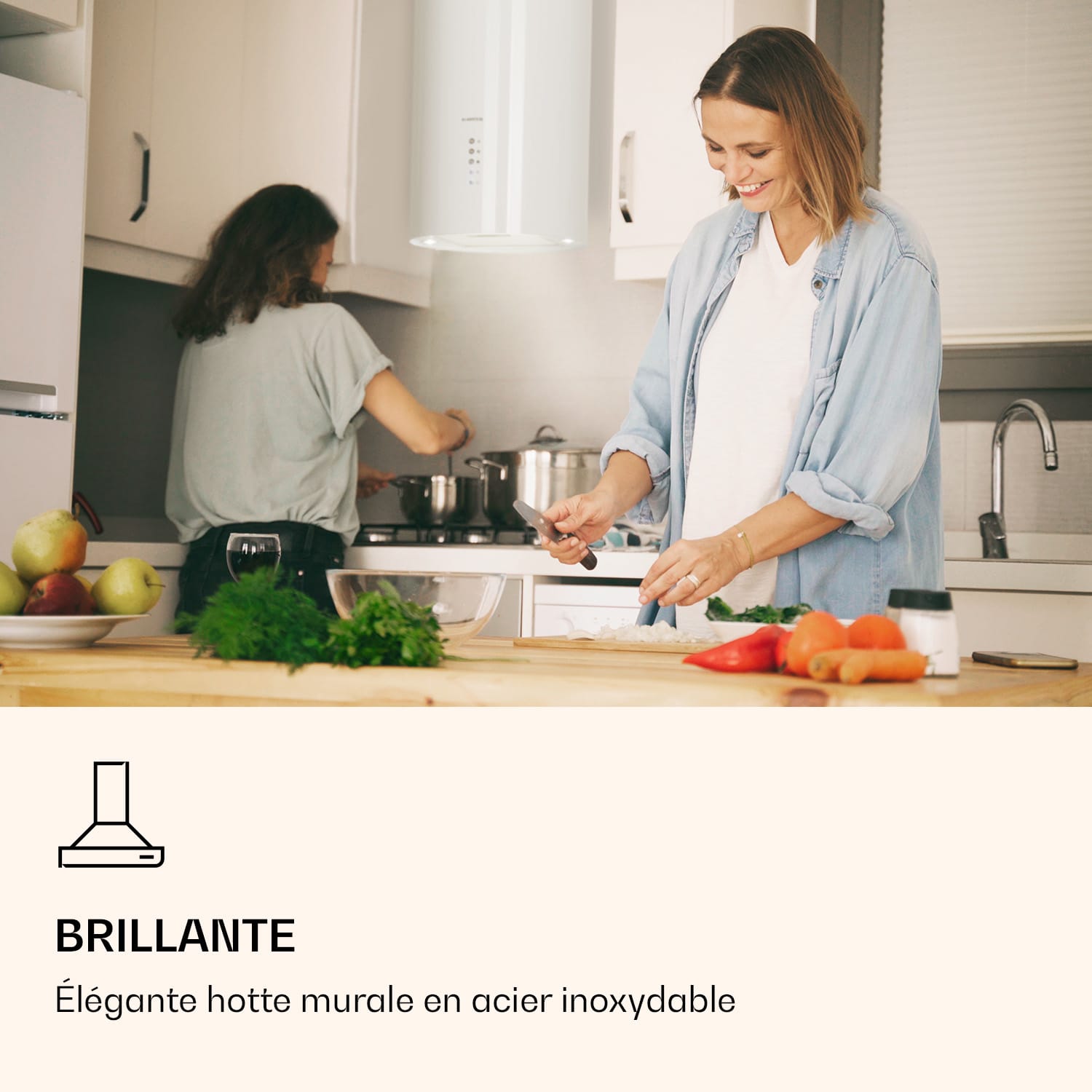 Barella afzuigkap 35 x 93 x 43 cm recirculatie 518 m³/h led actief koolfilter Wit