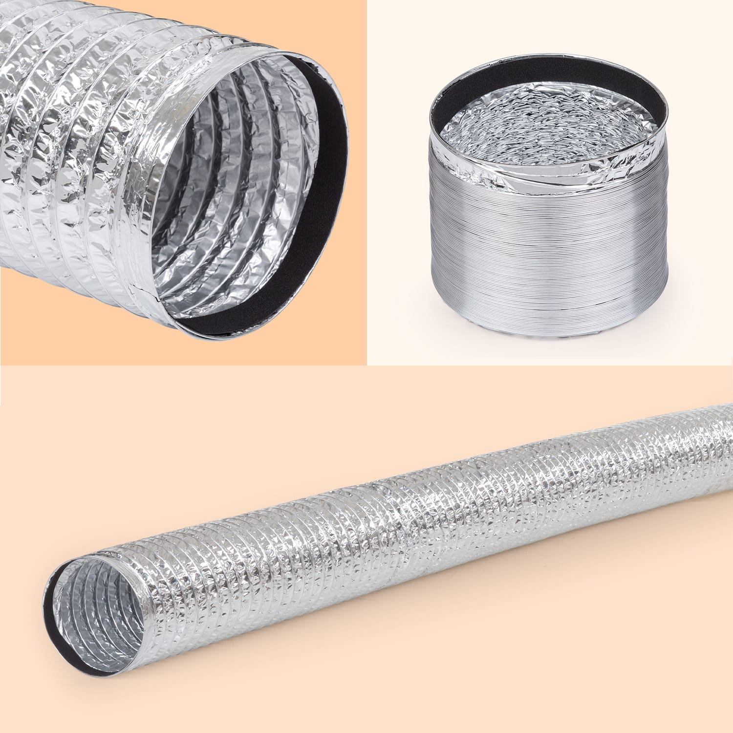 Luchtafvoerslang accessoire vervanging Ø 15 cm 150 cm flex universeel