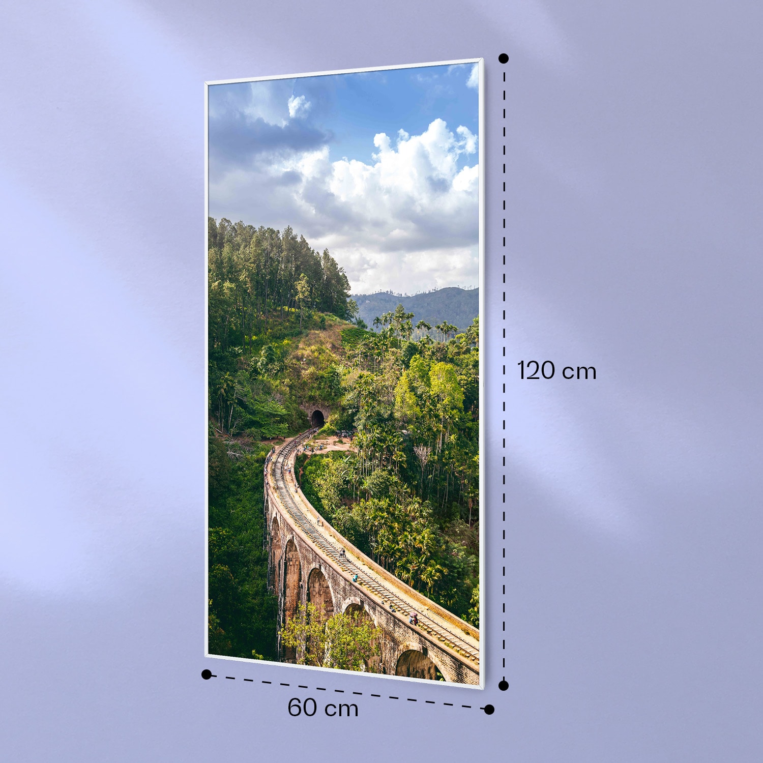 Air Art Smart Infrared Heating Train 60x120cm 700W 60 x 120 cm | Train, white frame
