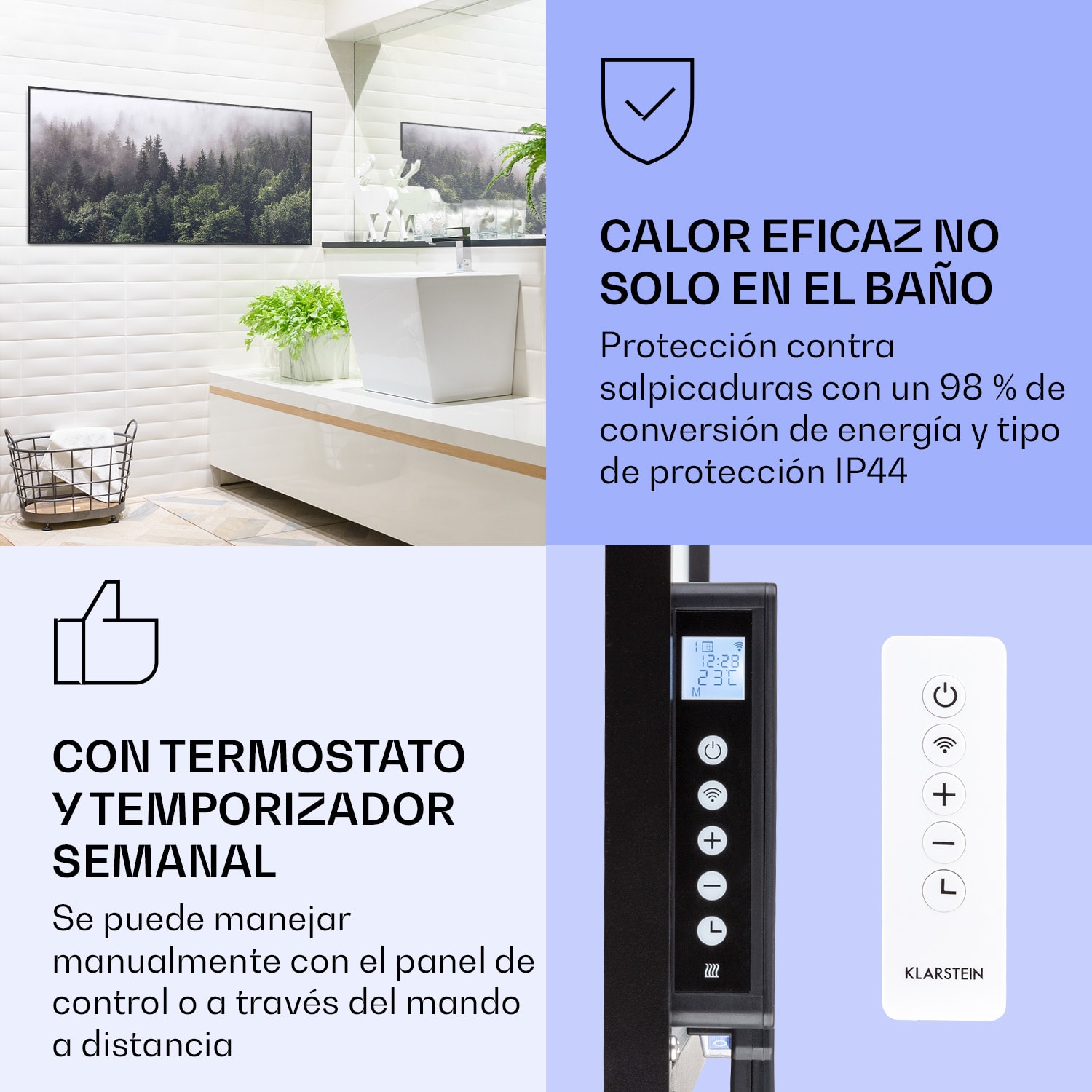 Wonderwall Air Art Calefactor infrarrojo inteligente de bosque 120 x 60 cm 700 W 120 x 60 cm | 700 W | Forest