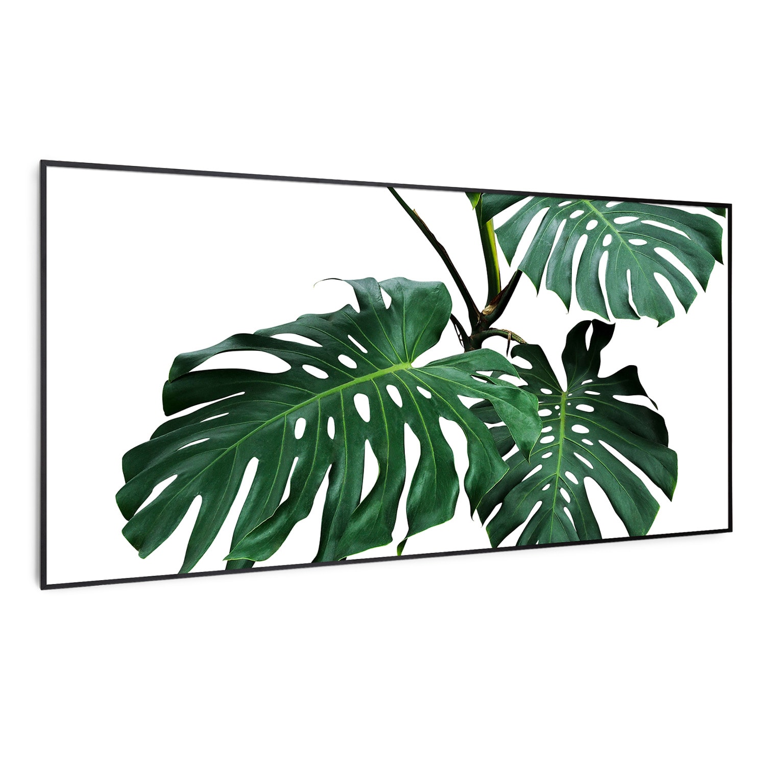 Air Art Smart Infrared Heater Green Leaf 120x60cm 700W 120 x 60 cm | Green leaf, black frame
