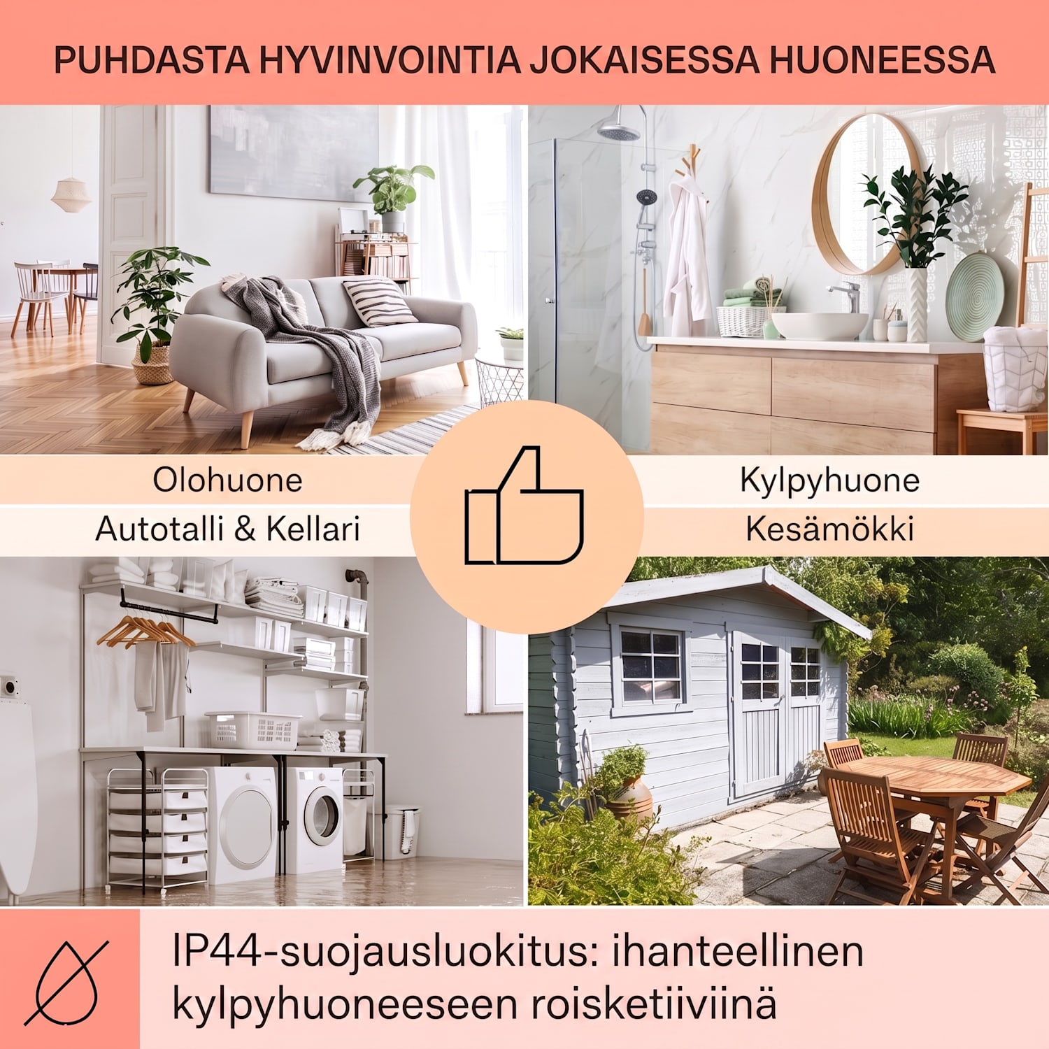 Wonderwall Air Art Smart infrapunalämmitin musta lehti 120 x 60 cm 700 W 120 x 60 cm | 700 W | Golden Jungle Black