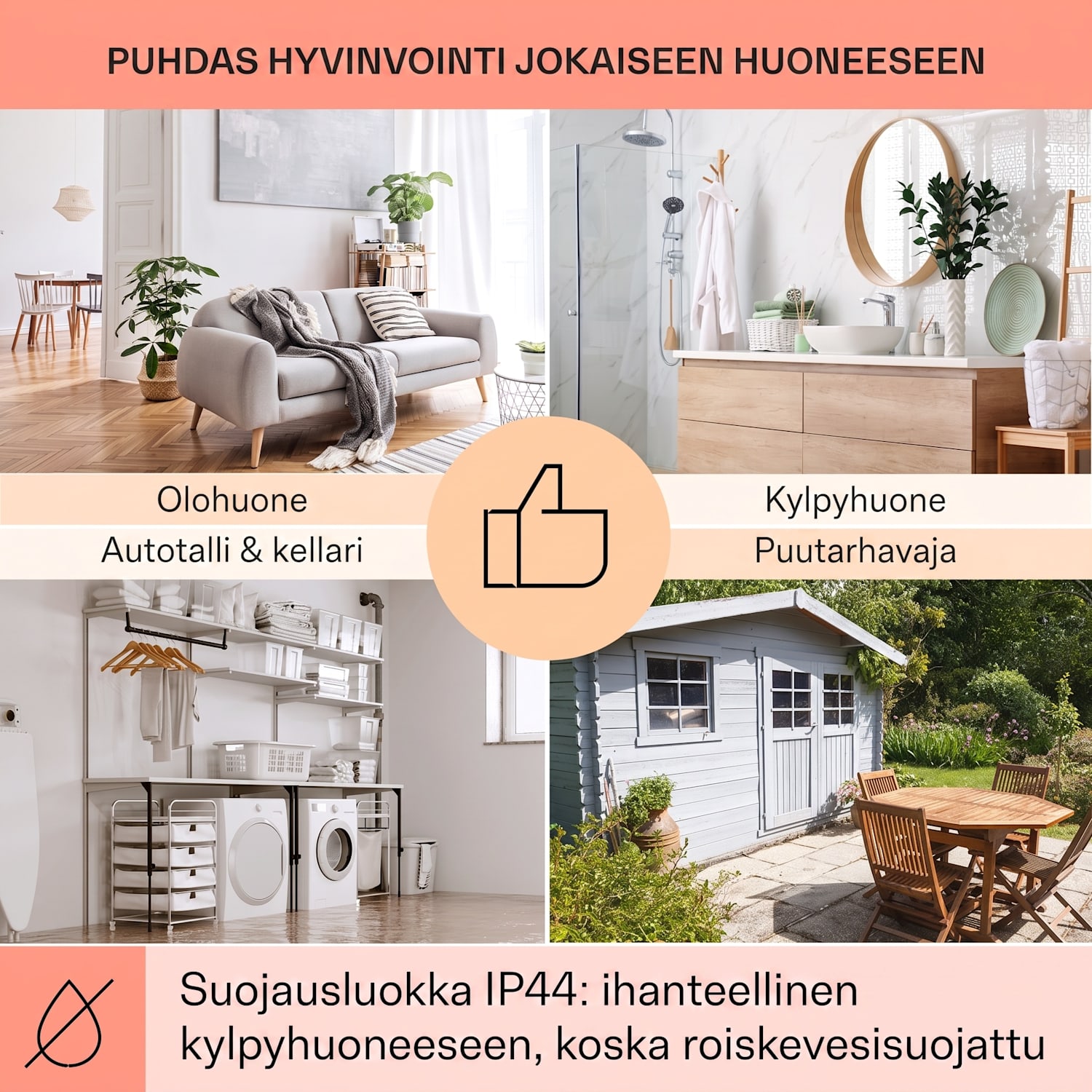 Wonderwall Air Art Smart infrapunalämmitin lehmä 120 x 60 cm 700 W 120 x 60 cm | Lehmä, musta kehys