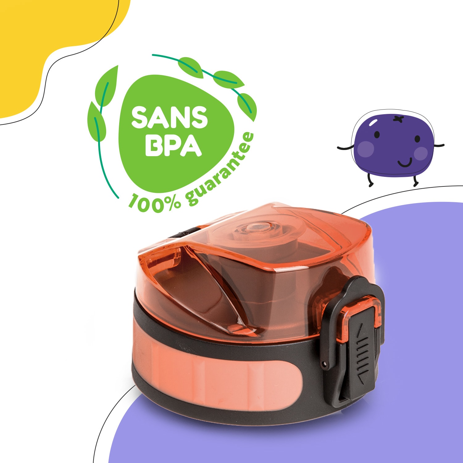 schmatzfatz couvercle de remplacement Hauteur : 4,5 cm Diamètre : 7 cm Sans BPA 