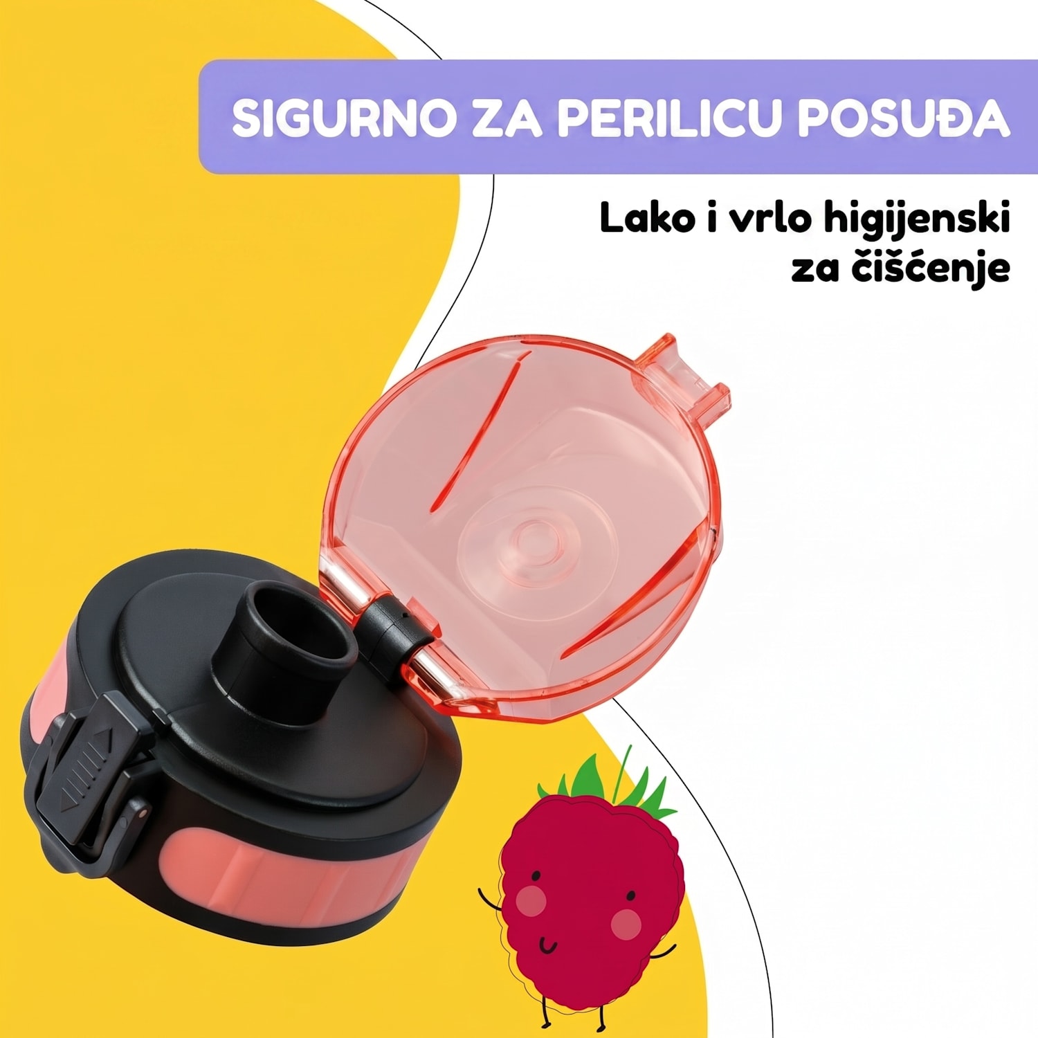 schmatzfatz, rezervni poklopac, visina: 4,5 cm, promjer: 7 cm, bez BPA Koraljno ružičasta