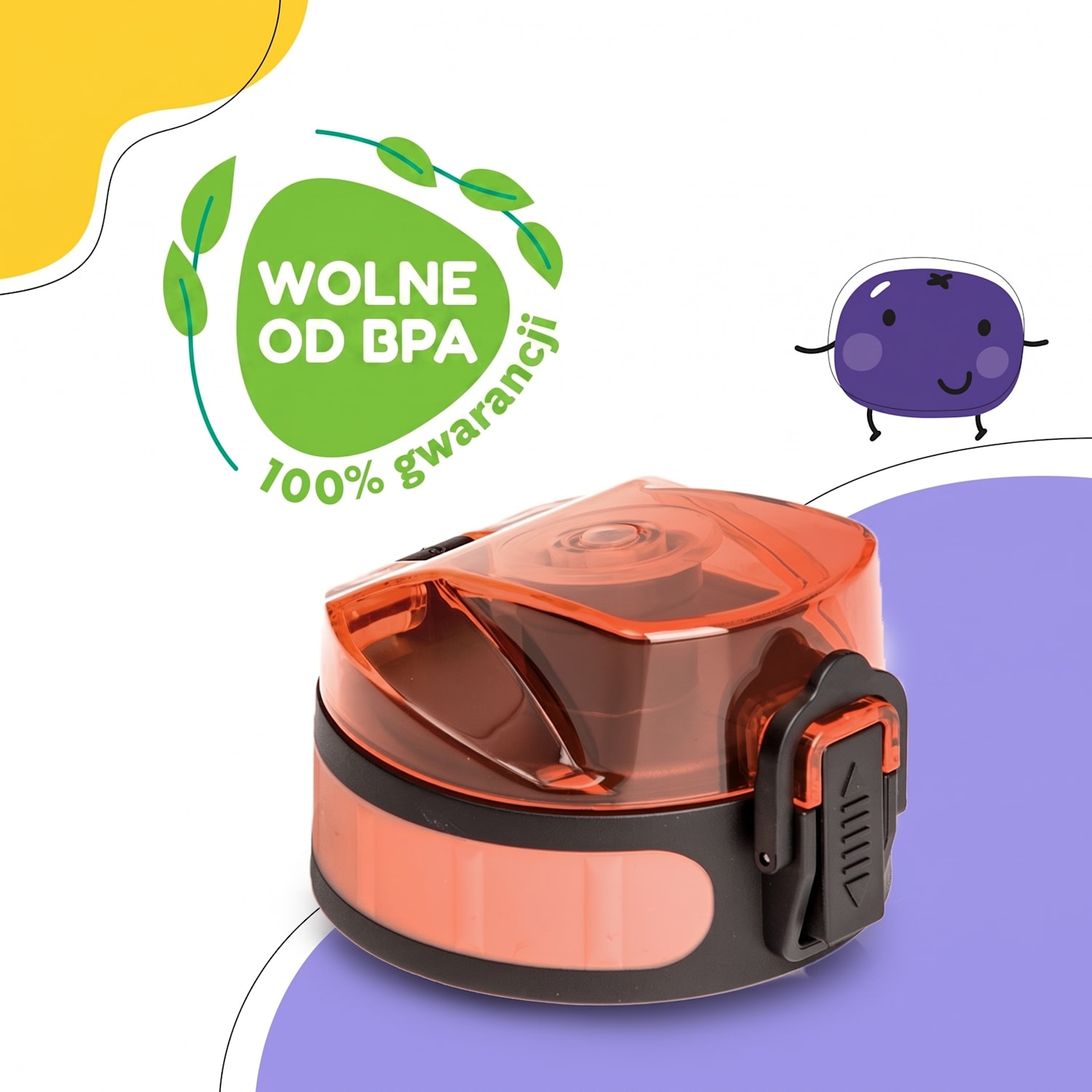 schmatzfatz, zapasowa zakrętka, wysokość: 4,5 cm, średnica: 7 cm, bez BPA Koralowy róż