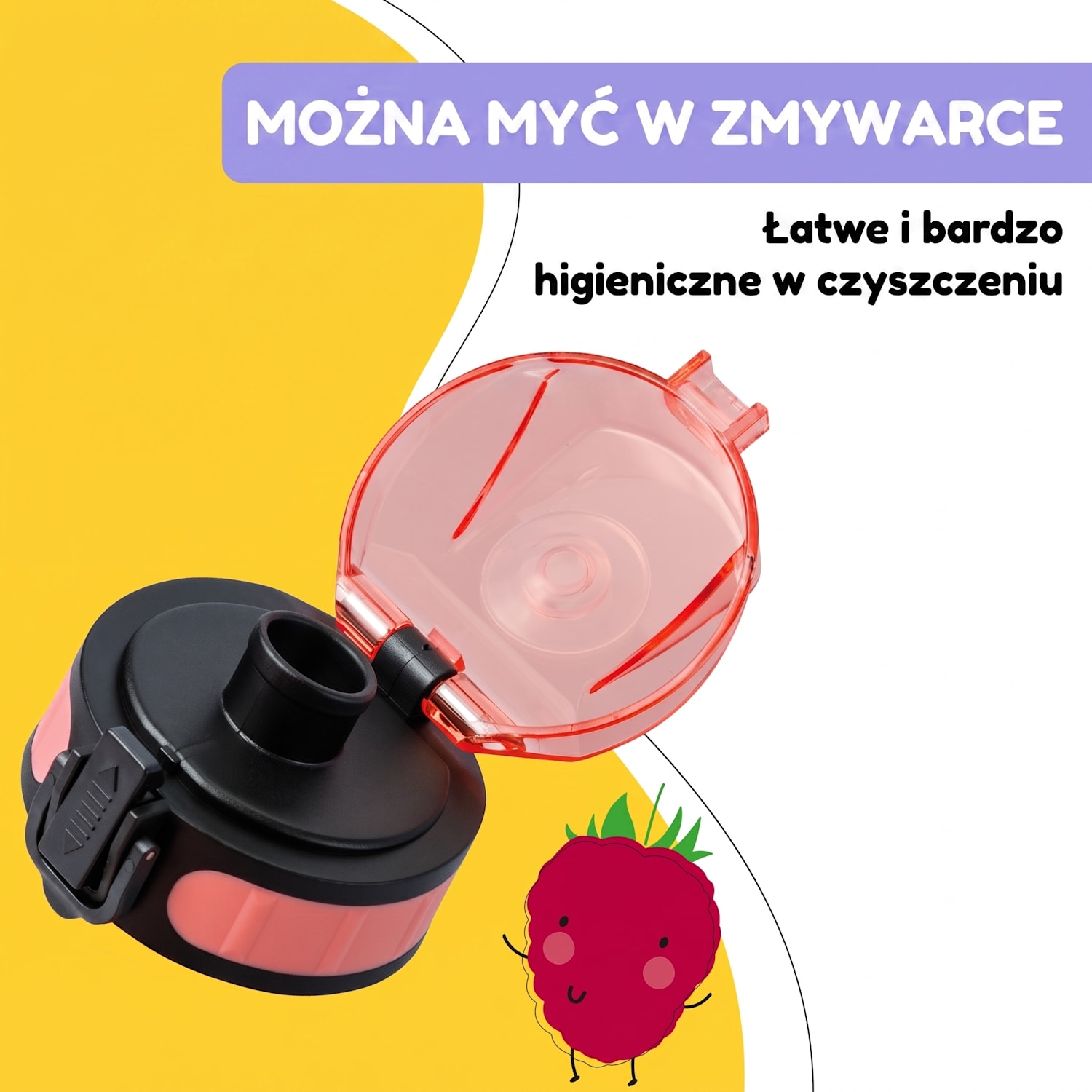 schmatzfatz, zapasowa zakrętka, wysokość: 4,5 cm, średnica: 7 cm, bez BPA Koralowy róż