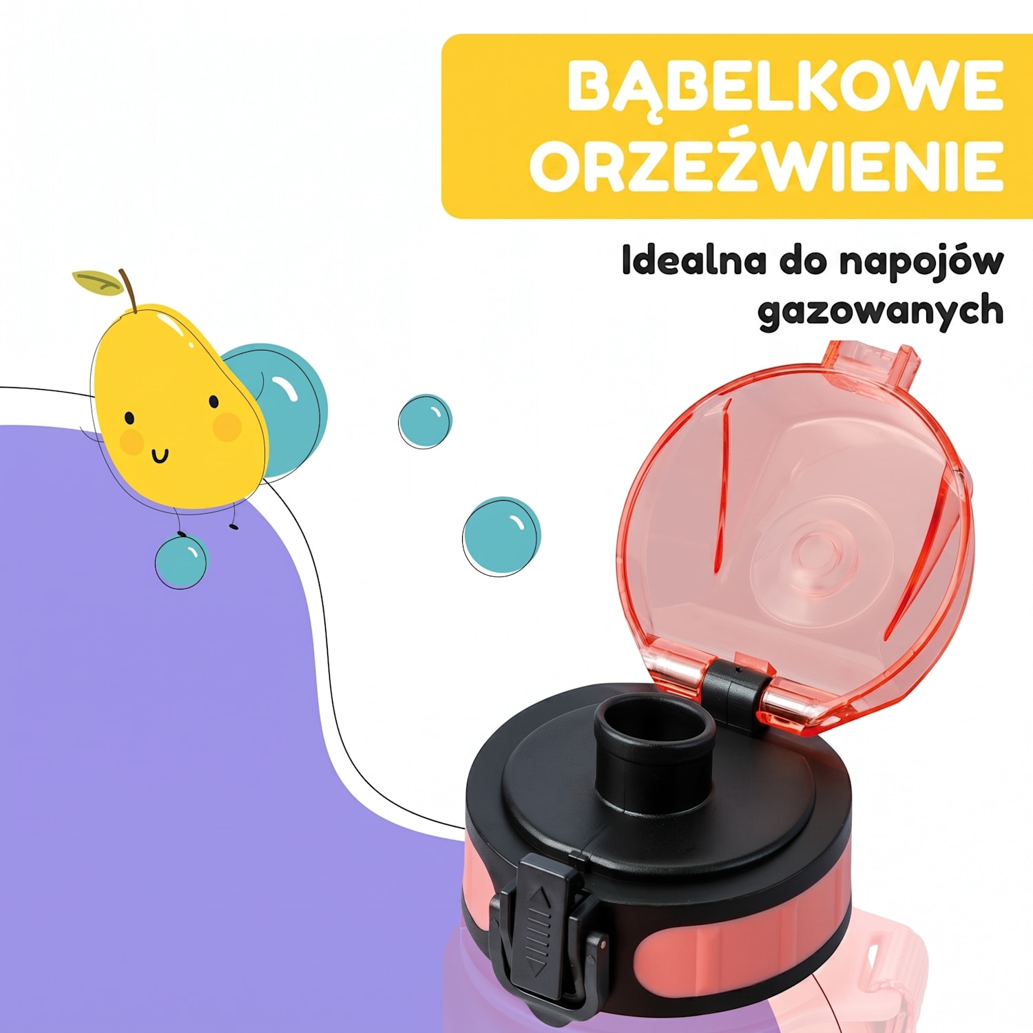 schmatzfatz, zapasowa zakrętka, wysokość: 4,5 cm, średnica: 7 cm, bez BPA Koralowy róż