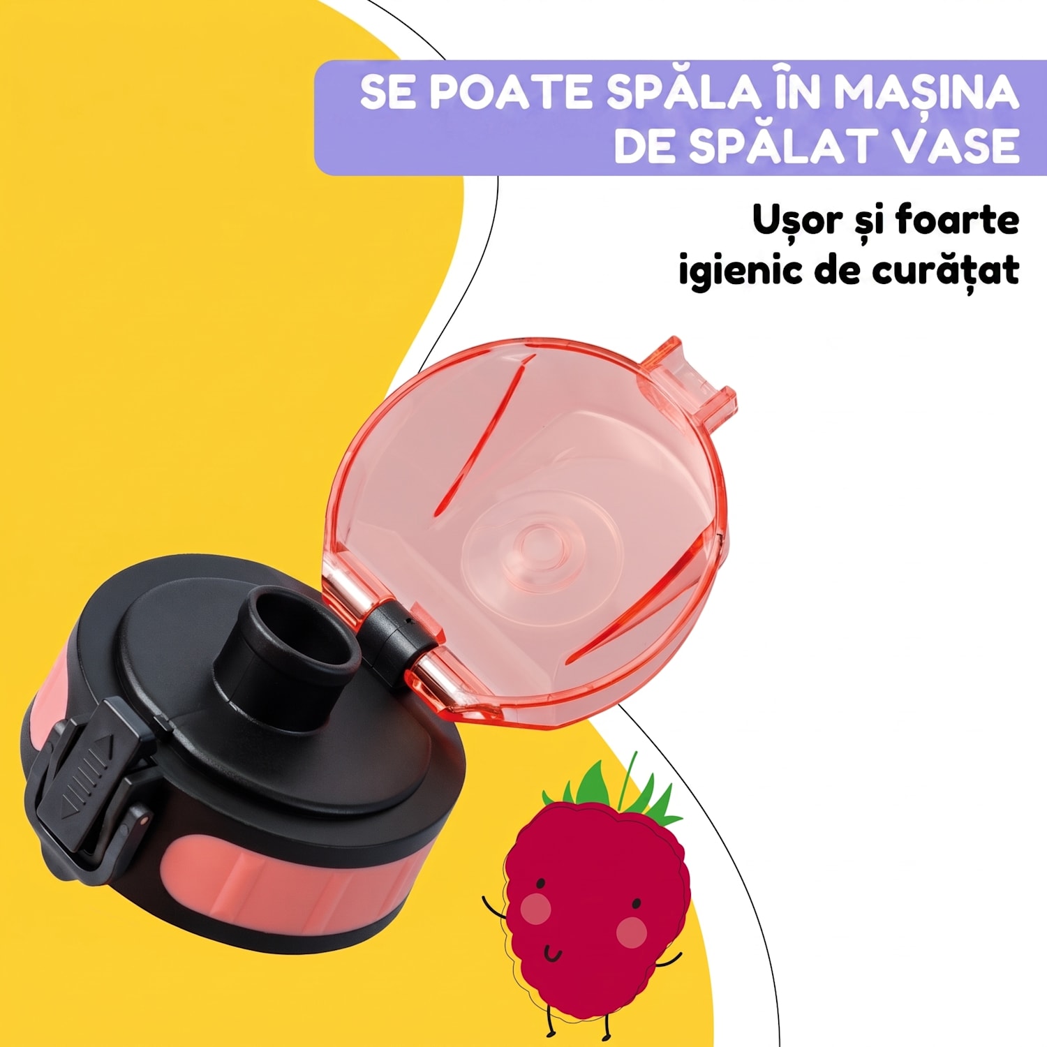 schmatzfatz, capac de rezervă, înălțime: 4,5 cm, diametru: 7 cm, fără BPA Roz coral