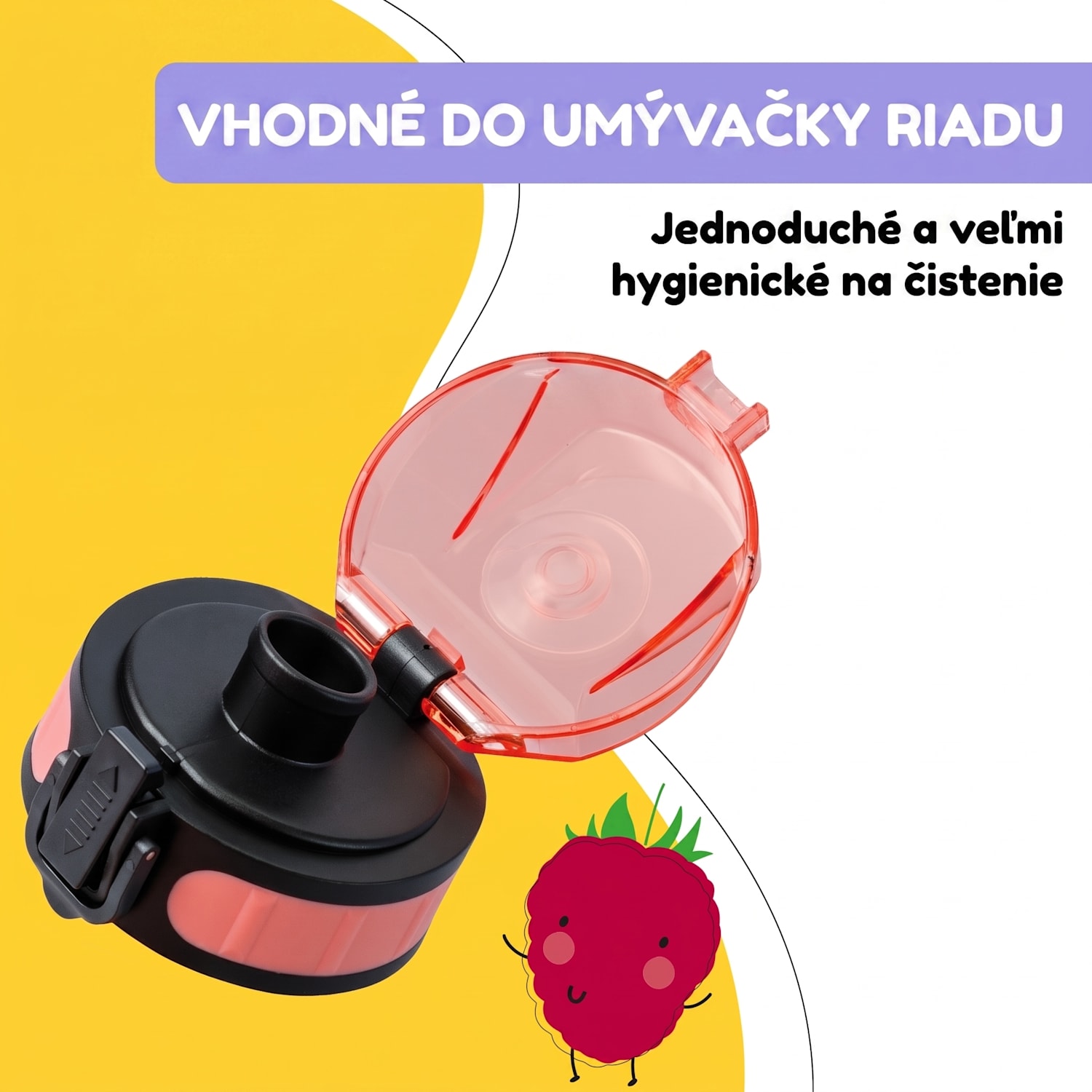 schmatzfatz, náhradný vrchnák, výška: 4,5 cm, priemer: 7 cm, bez BPA Korálová ružová