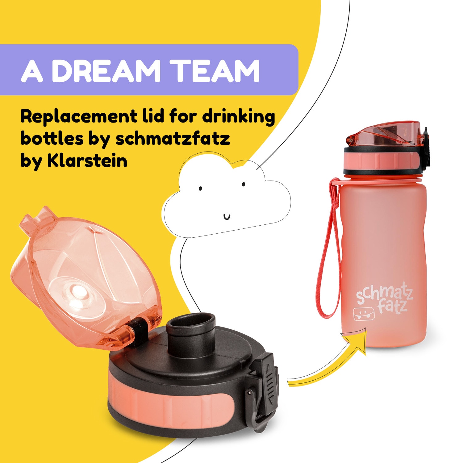 schmatzfatz, capac de rezervă, înălțime: 4,5 cm, diametru: 7 cm, fără BPA 