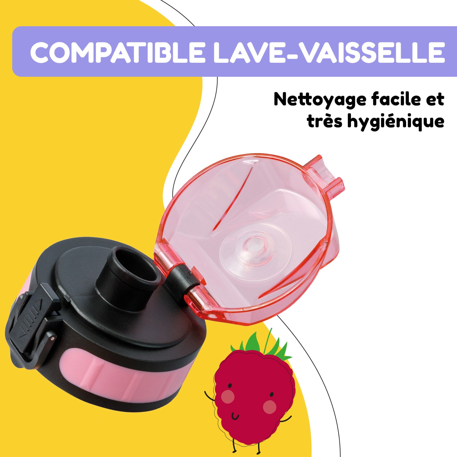 schmatzfatz reservedeksel hoogte: 4,5 diameter: 7 cm BPA-vrij Candy Pink