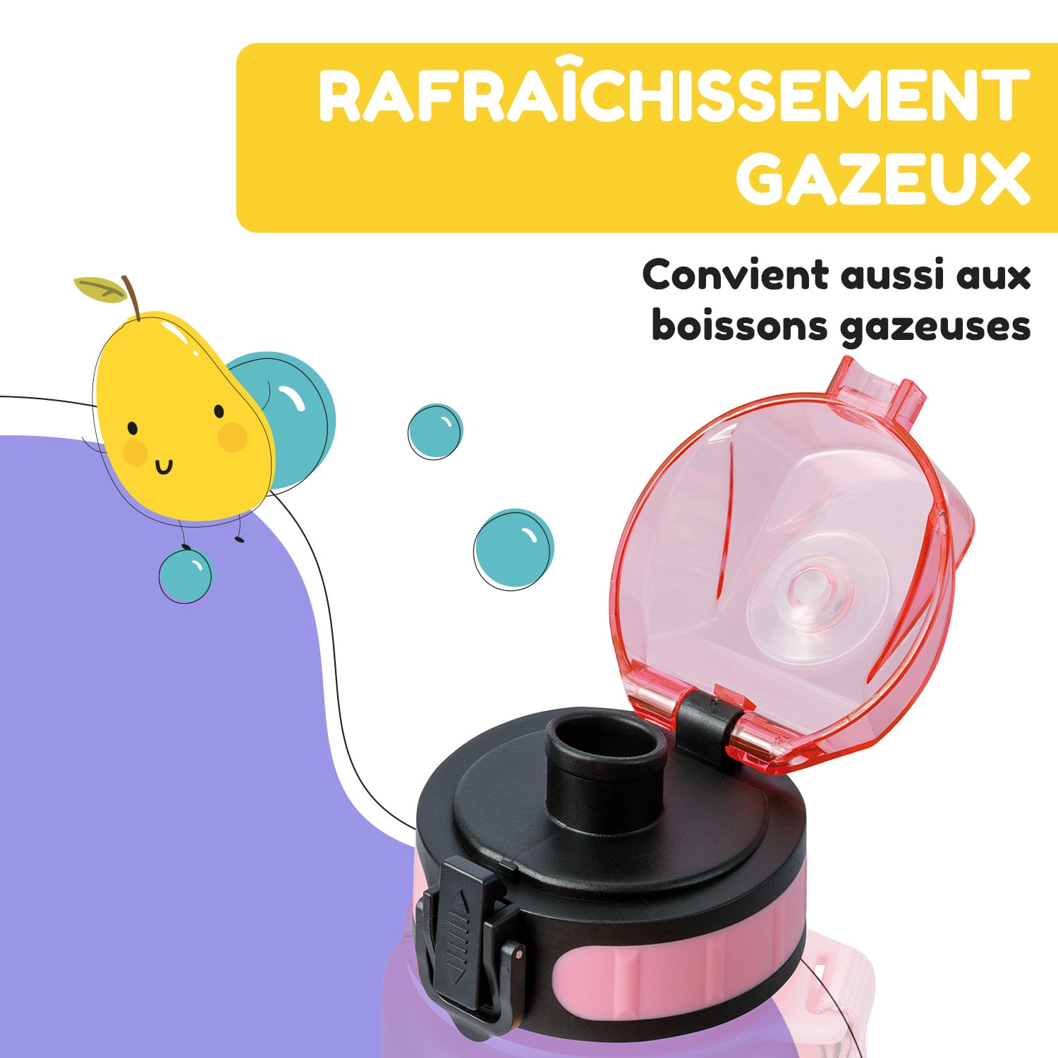 schmatzfatz reservedeksel hoogte: 4,5 diameter: 7 cm BPA-vrij Candy Pink