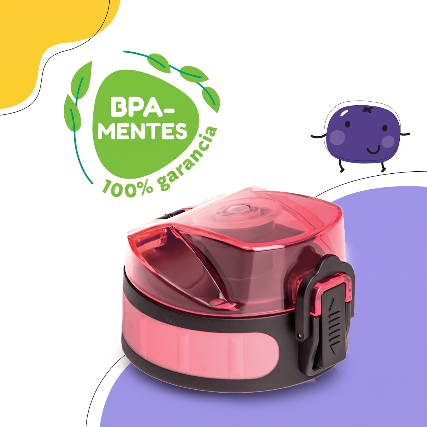 Schmatzfatz, tartalék kupak, magasság: 4,5 cm, átmérő: 7 cm, BPA-mentes Candy rózsaszín