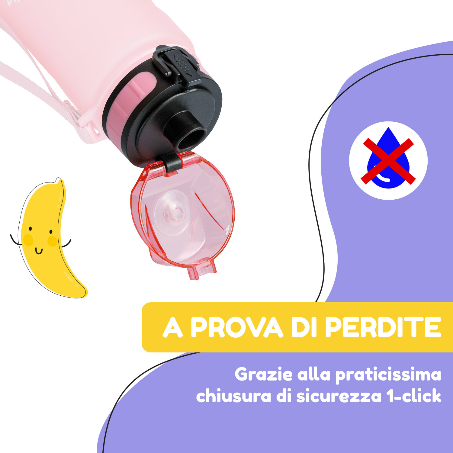 Schmatzfatz, coperchio di ricambio, altezza: 4,5 cm, diametro: 7 cm, senza BPA Rosa confetto