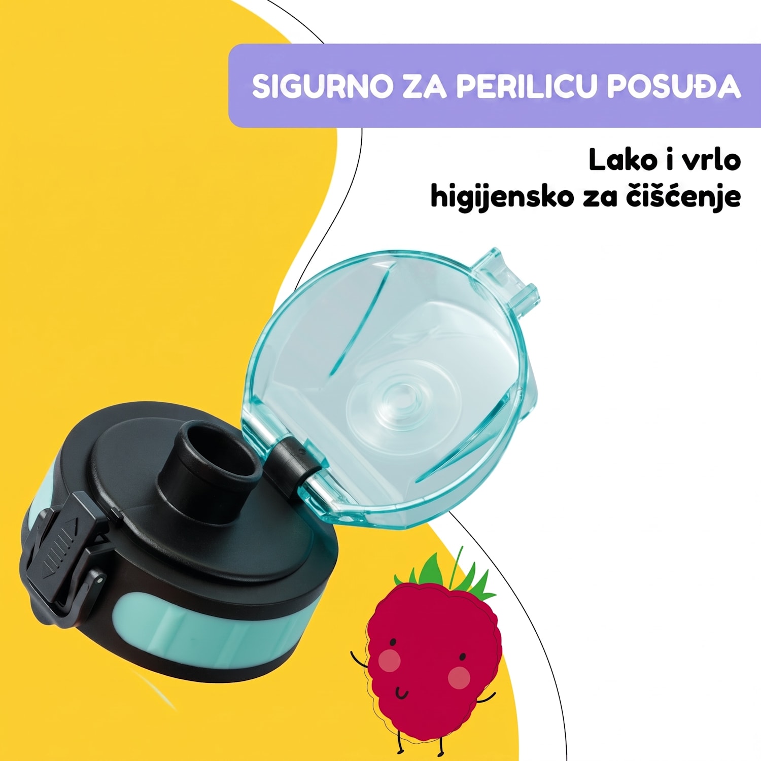 Schmatzfatz, rezervni poklopac, visina: 4,5 cm, promjer: 7 cm, bez BPA Aqua