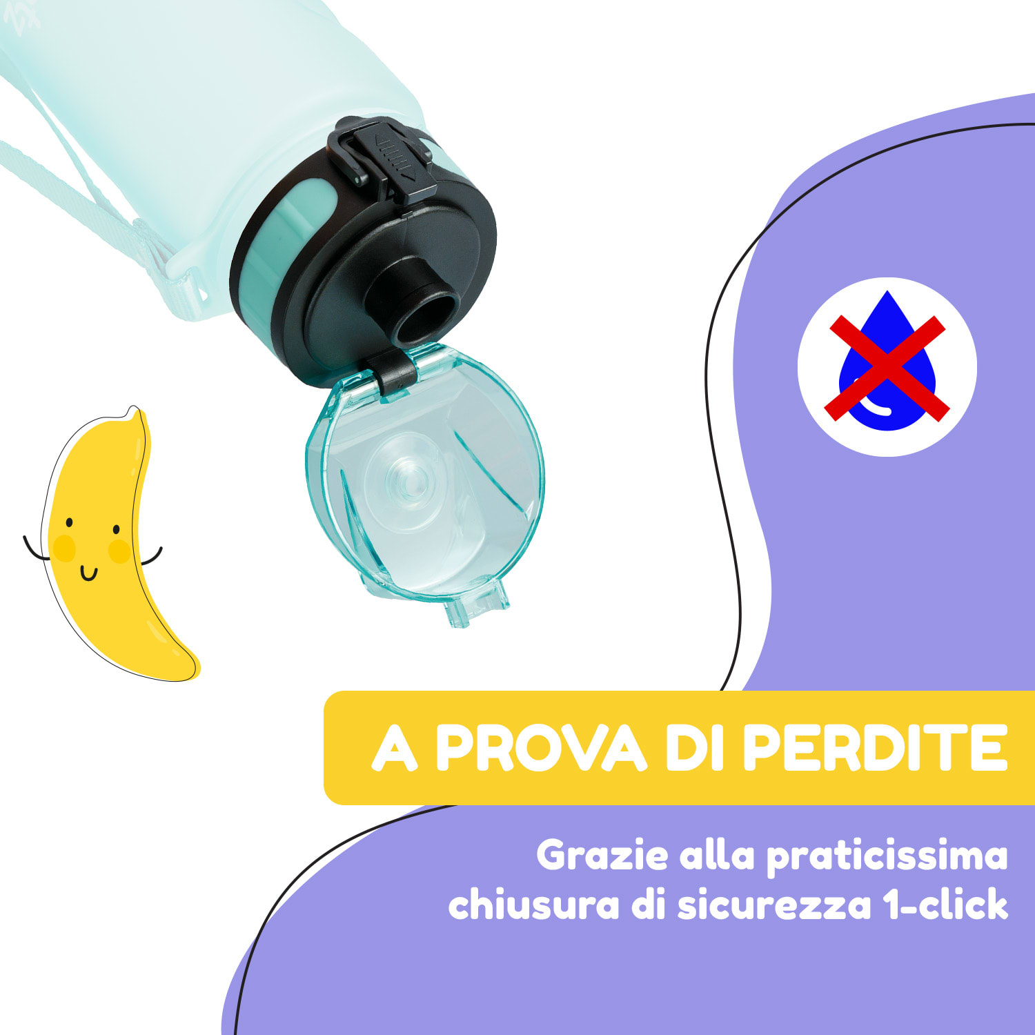 Schmatzfatz, coperchio di ricambio, altezza: 4,5 cm, diametro: 7 cm, senza BPA 