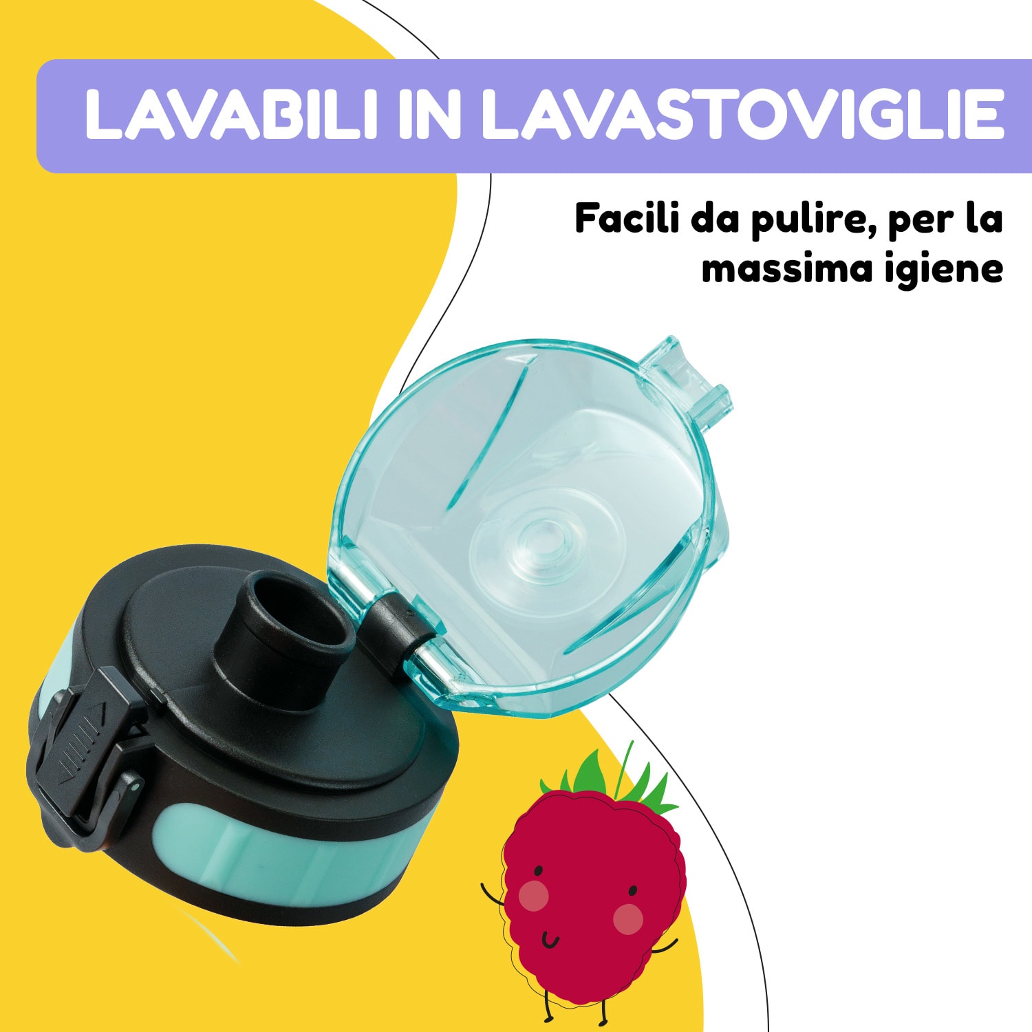 Schmatzfatz, coperchio di ricambio, altezza: 4,5 cm, diametro: 7 cm, senza BPA 