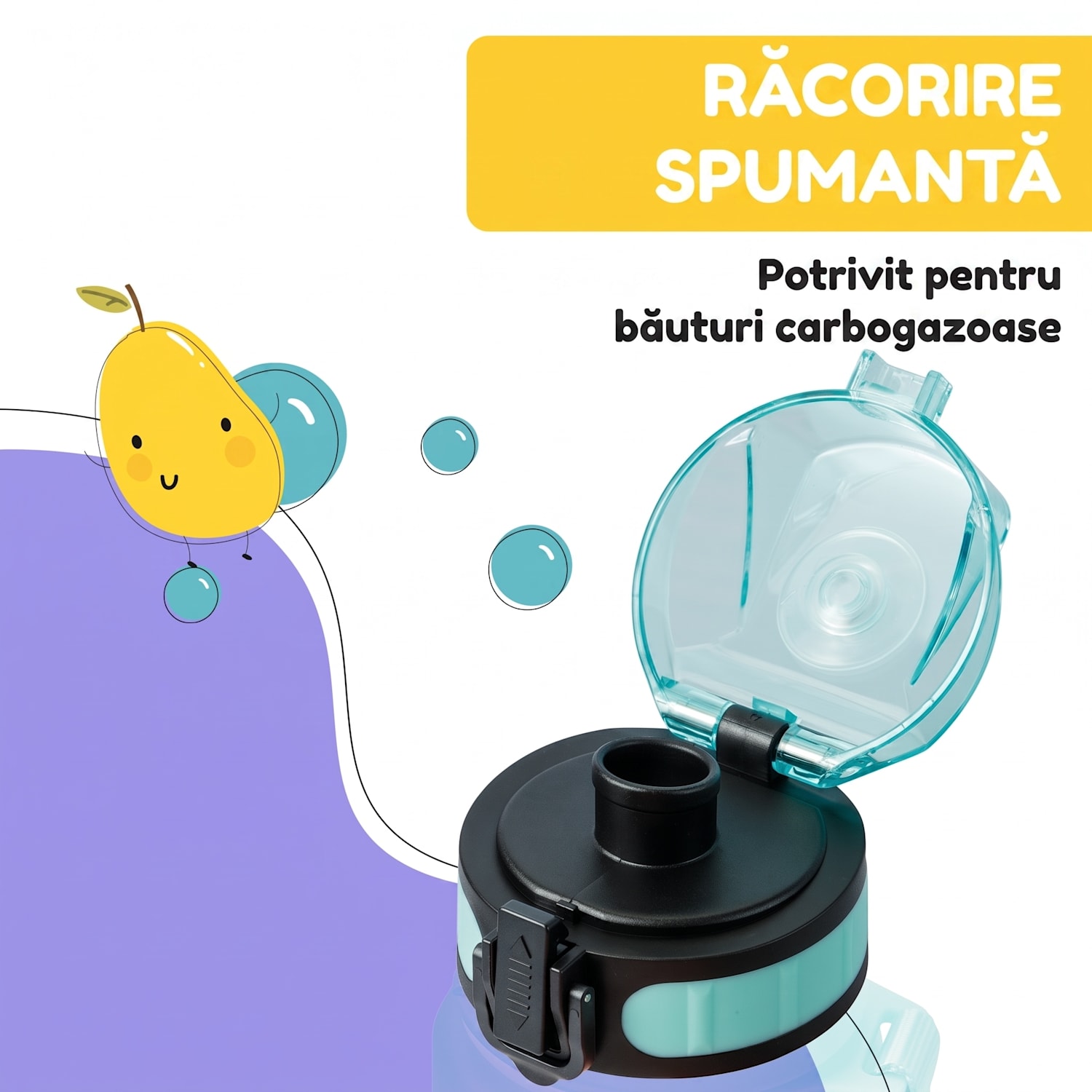 Schmatzfatz, capac de rezervă, înălțime: 4,5 cm, diametru: 7 cm, fără BPA Aqua