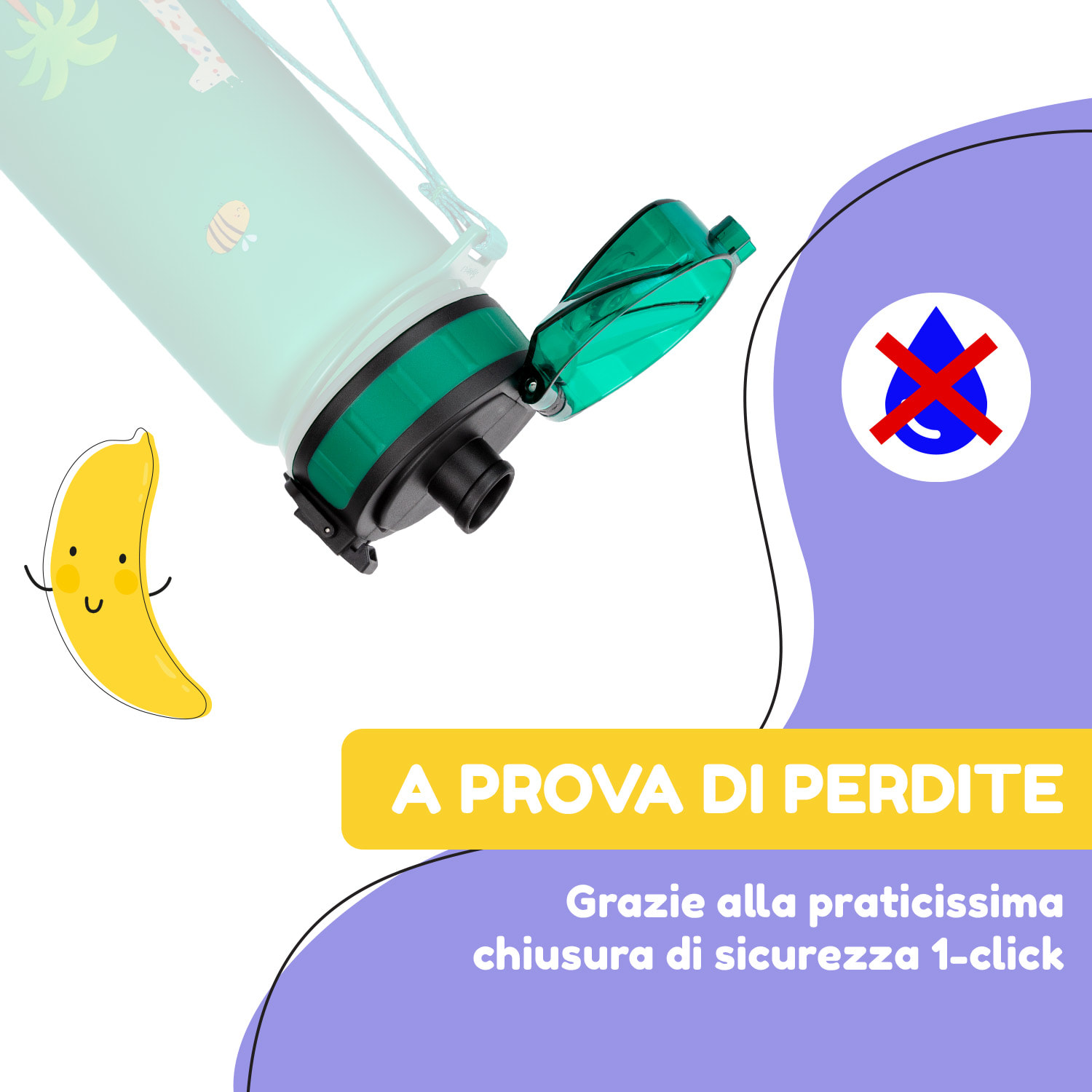 schmatzfatz, coperchio di ricambio, altezza: 4,5 cm, diametro: 7 cm, senza BPA Verde prato