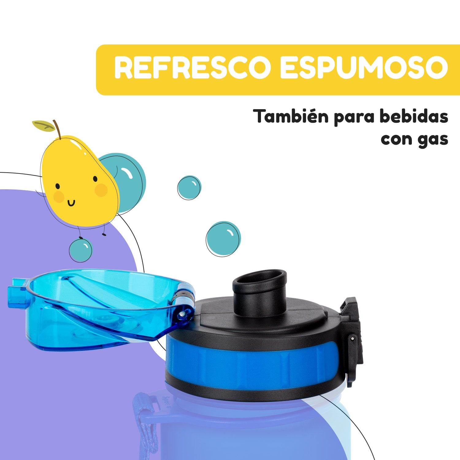 Tapa de repuesto Schmatzfatz Altura: 4,5 cm Diámetro: 7 cm Sin BPA Azul