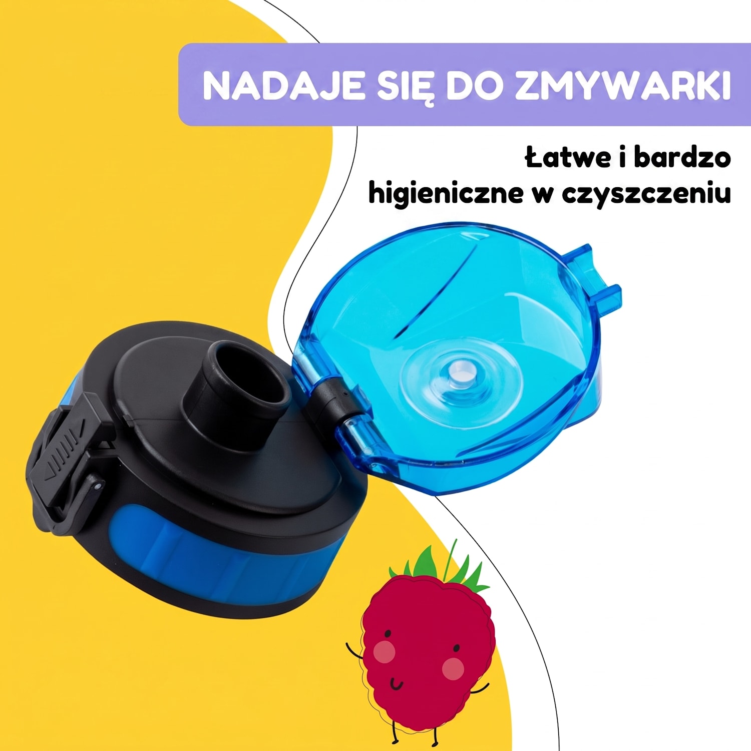 Schmatzfatz, zapasowa zakrętka, wysokość: 4,5 cm, średnica: 7 cm, bez BPA Niebieski