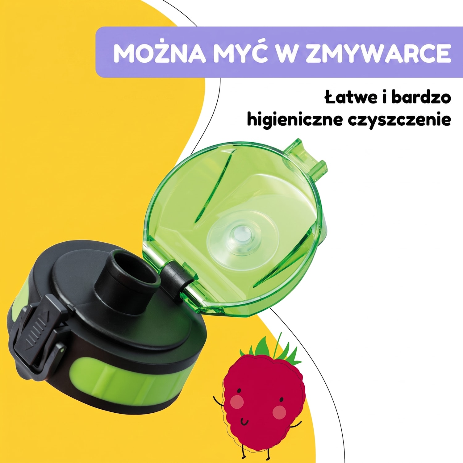 Schmatzfatz, zapasowa zakrętka, wysokość: 4,5 cm, średnica: 7 cm, bez BPA Limonkowa Zieleń
