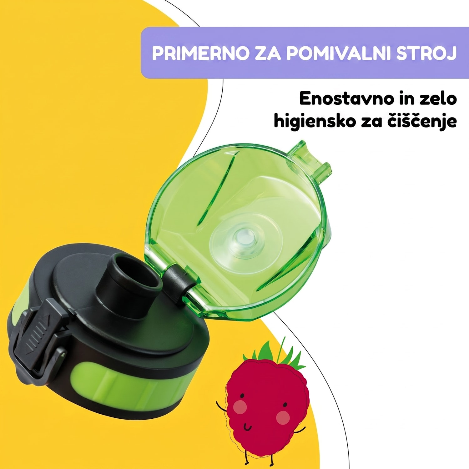 Schmatzfatz, rezervni pokrovček, višina: 4,5 cm, premer: 7 cm, brez BPA Limeta