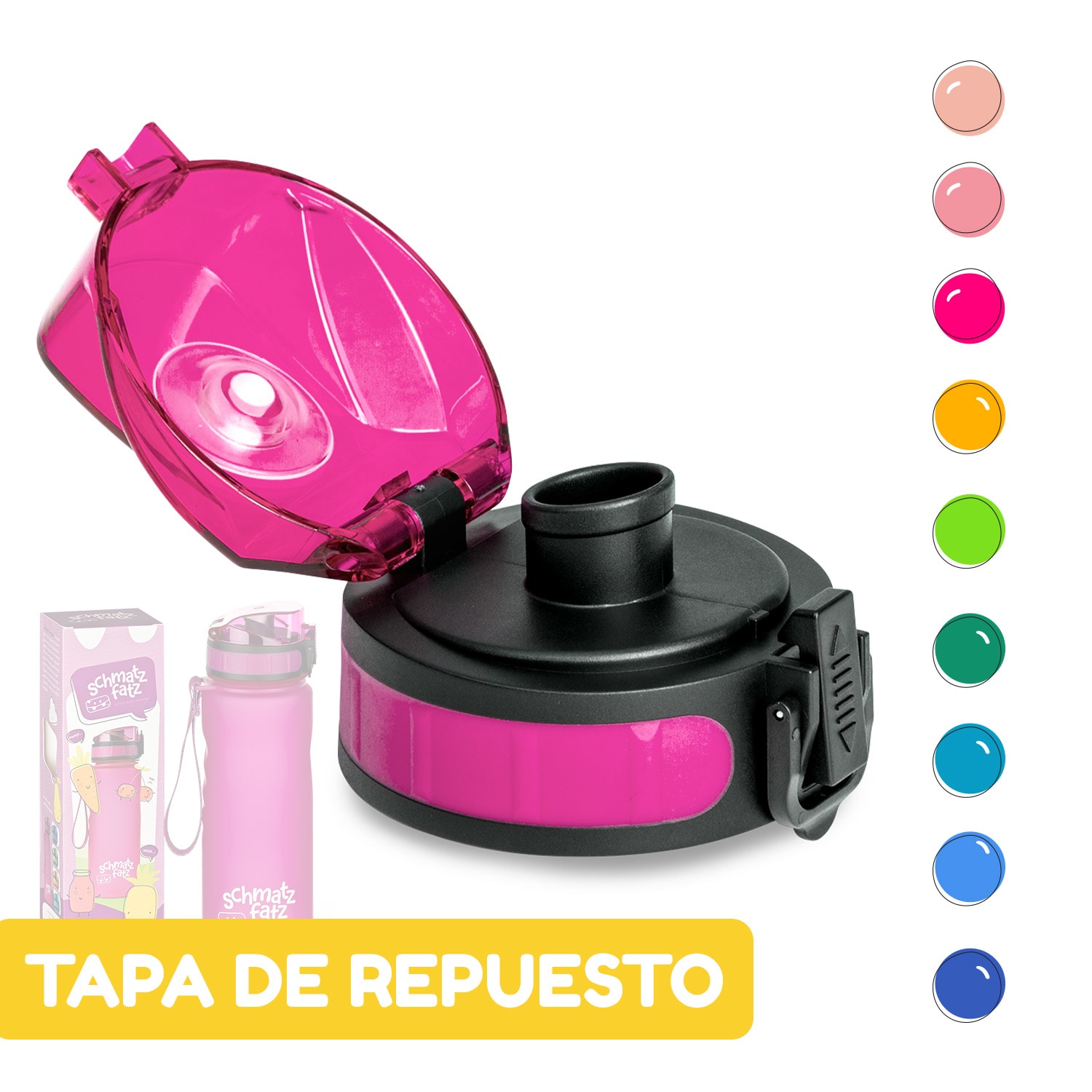 Tapa de repuesto Schmatzfatz Altura: 4,5 cm Diámetro: 7 cm Sin BPA 