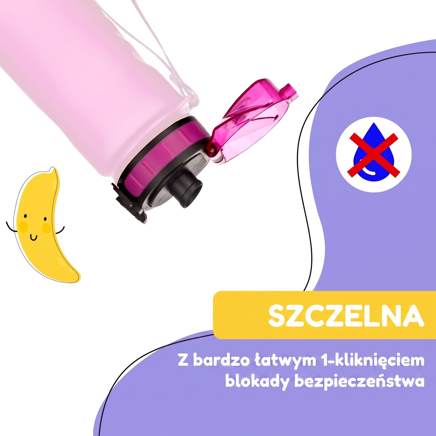 Schmatzfatz, zapasowa zakrętka, wysokość: 4,5 cm, średnica: 7 cm, bez BPA Fuksja