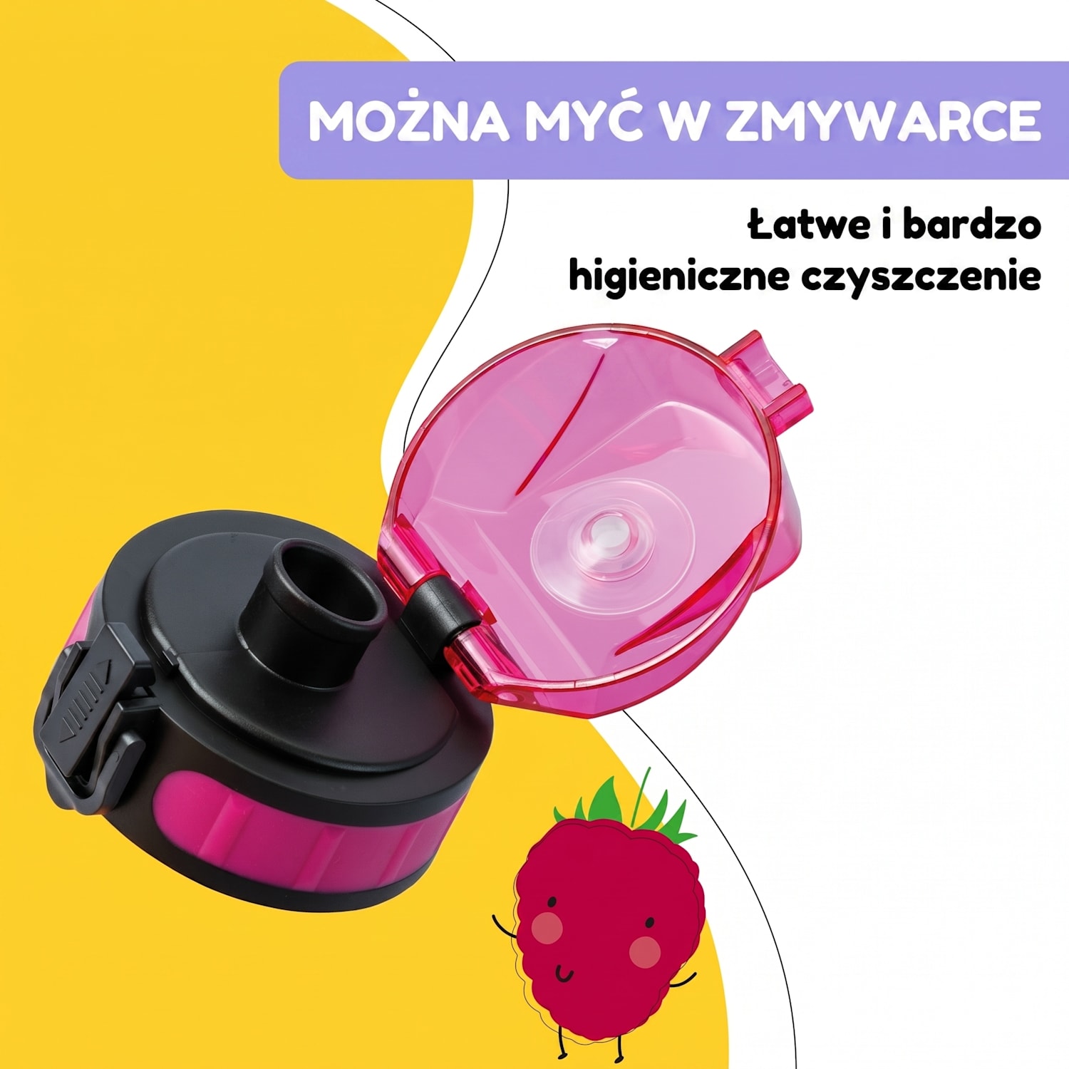Schmatzfatz, zapasowa zakrętka, wysokość: 4,5 cm, średnica: 7 cm, bez BPA Fuksja