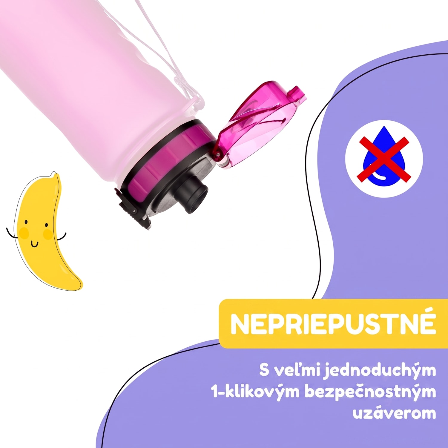Schmatzfatz, náhradný vrchnák, výška: 4,5 cm, priemer: 7 cm, bez BPA Fuksia