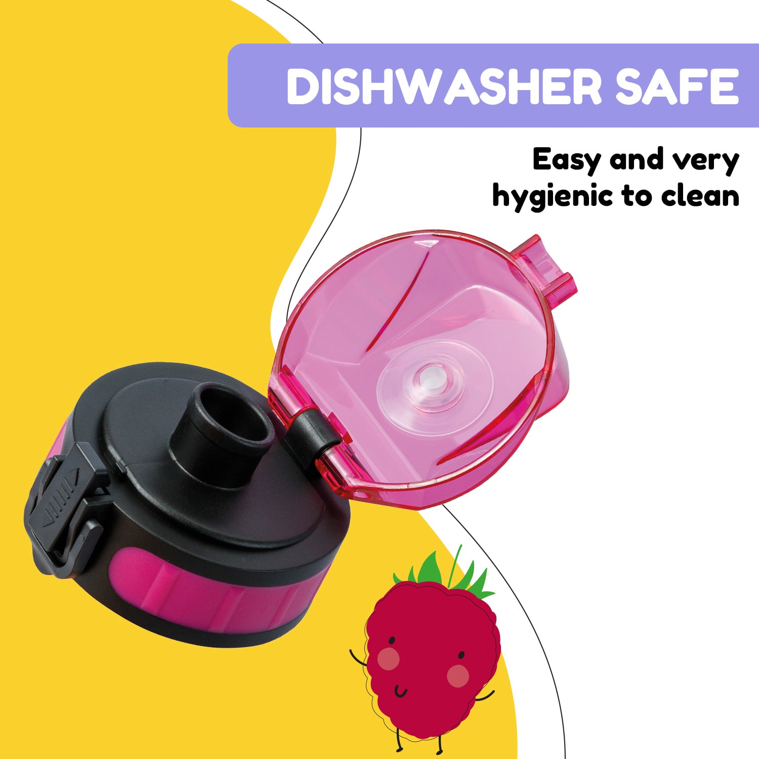 Schmatzfatz, capac de rezervă, înălțime: 4,5 cm, diametru: 7 cm, fără BPA Fucsia